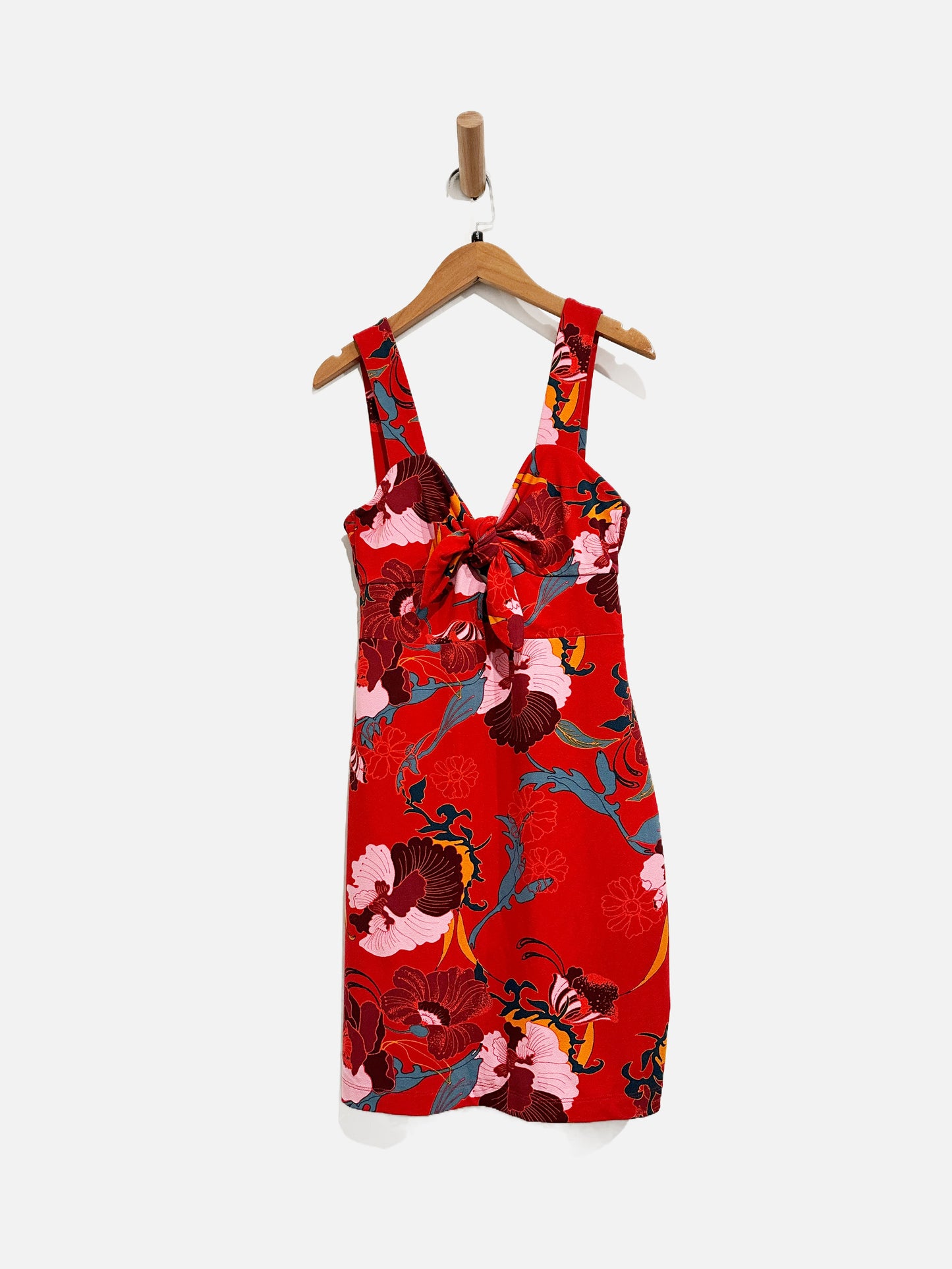 Free People Sweet Cherry Red Floral Mini Dress - Small