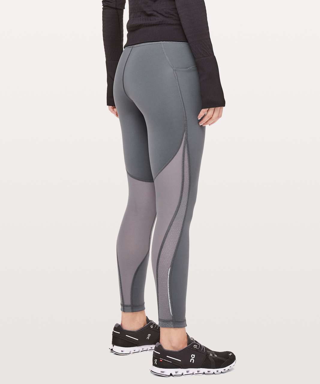 Lululemon Run Smoothly 7/8 Tight in Titanium - 2