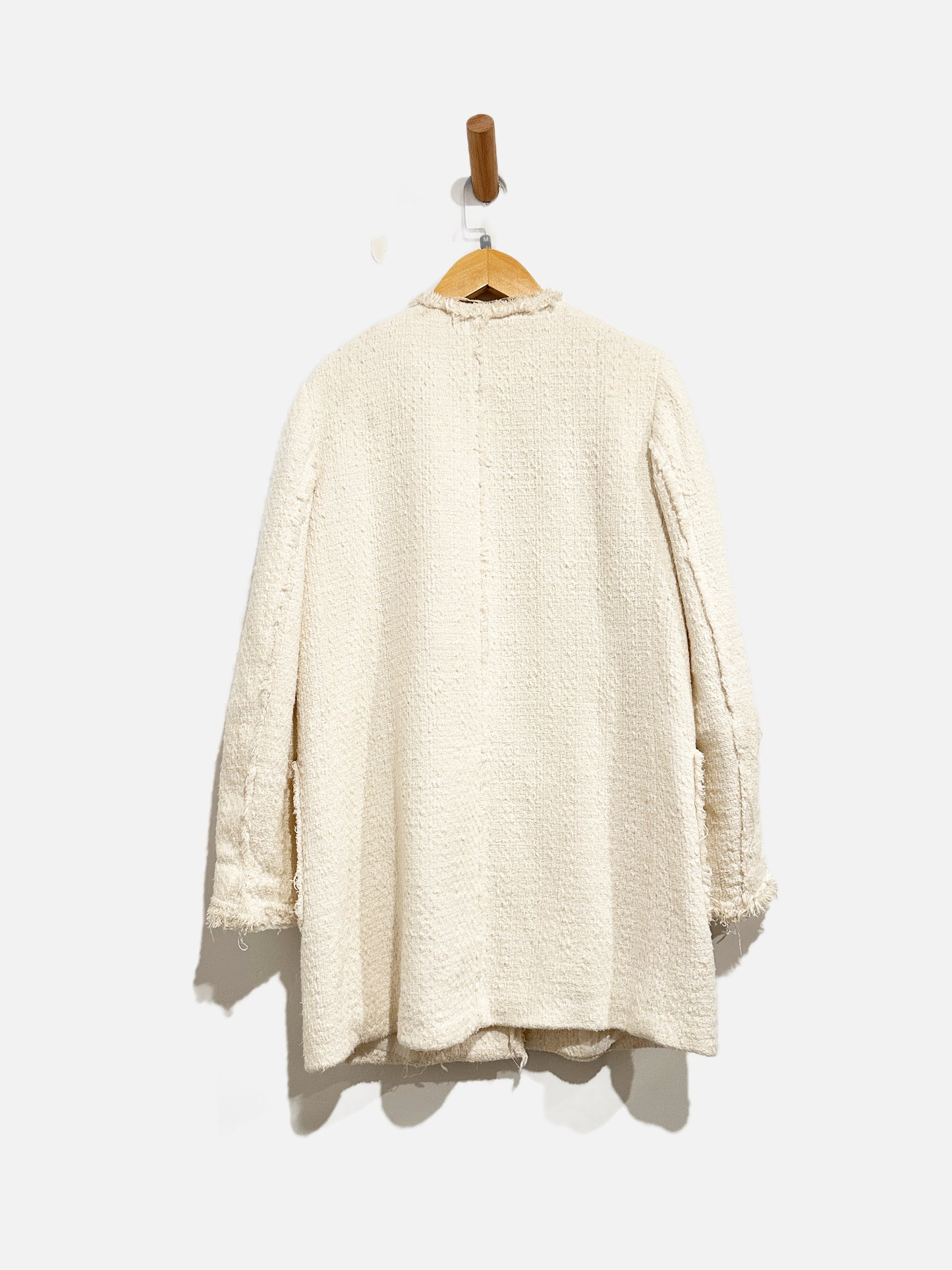 Zara Cream Boucle Blazer - Medium