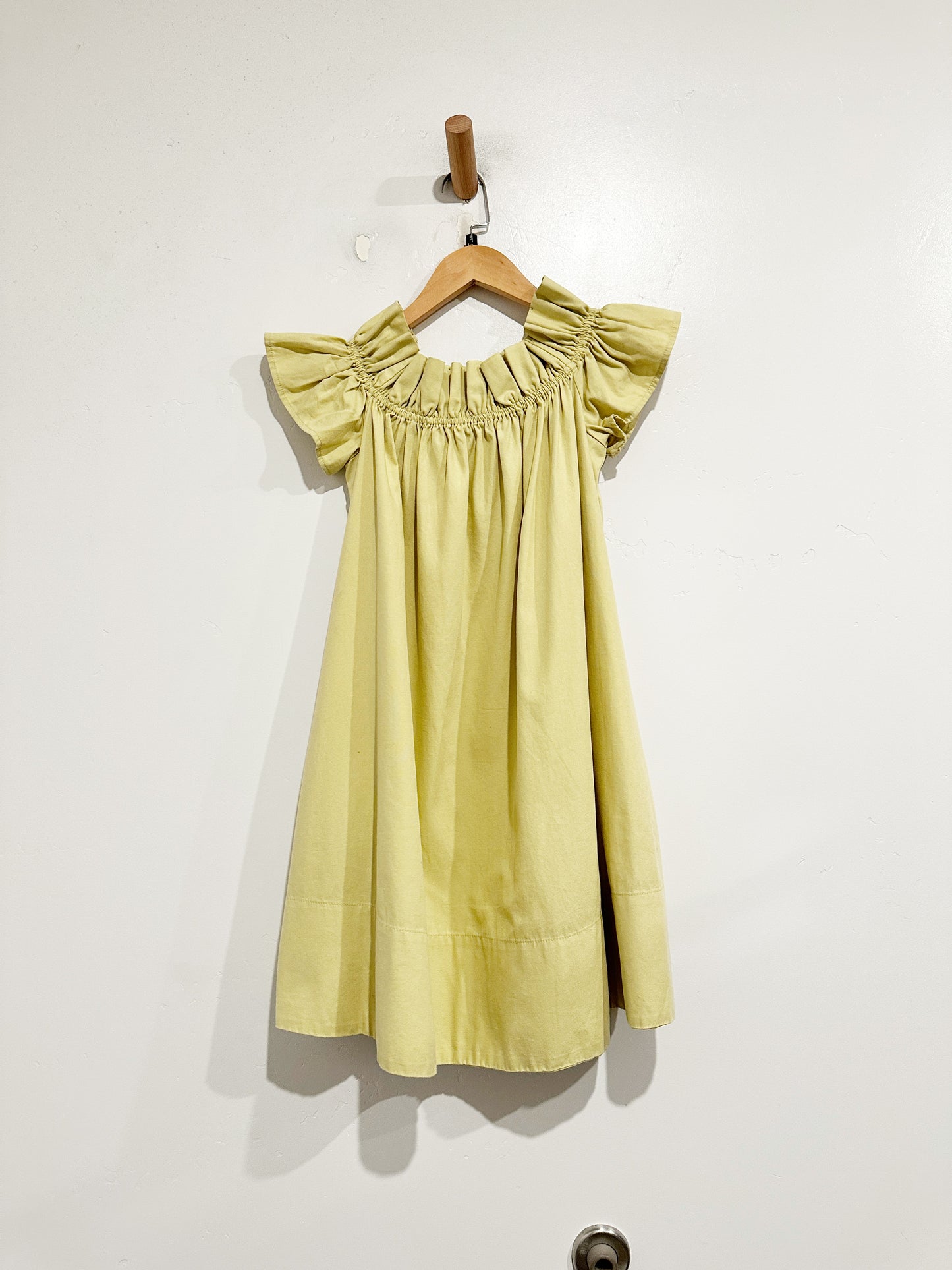 Free People Yellow OTS Mini Dress - Small