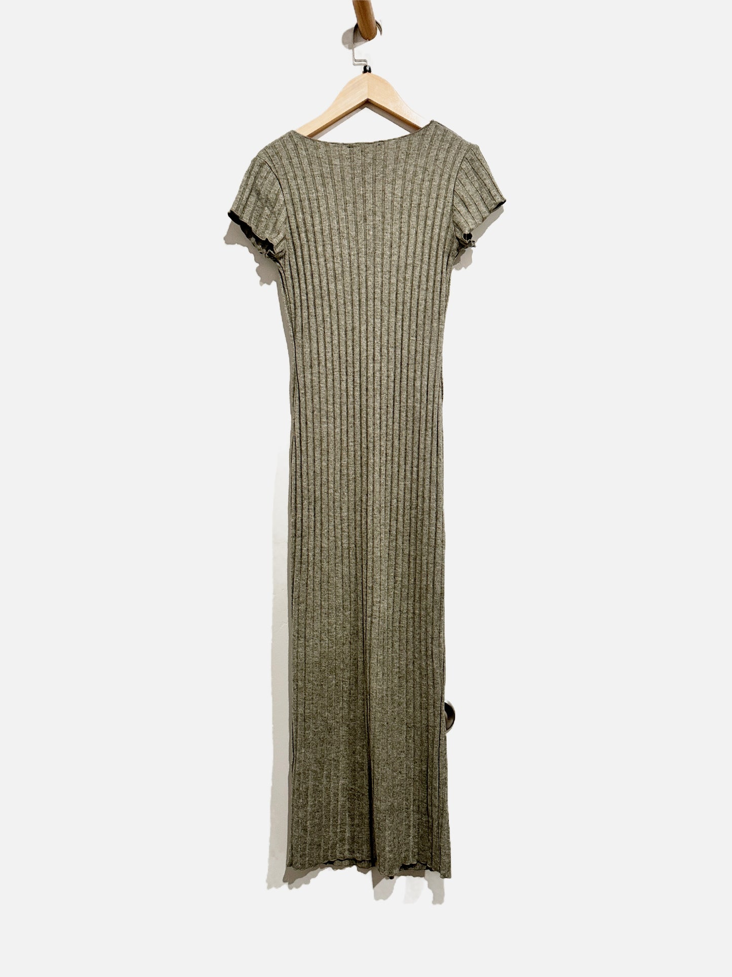 Zara Gray Knit Midi Dress - Medium