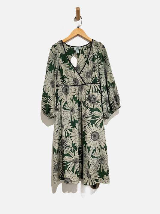 Anthropologie Moulinette Soeurs Green Floral Dress - 6