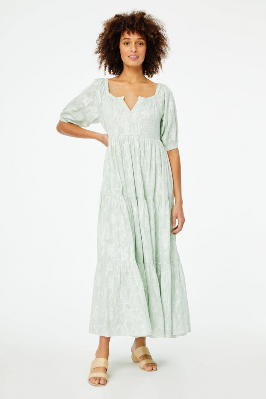 Roller Rabbit Clermont Zara Jacquard Floral Dress - Medium