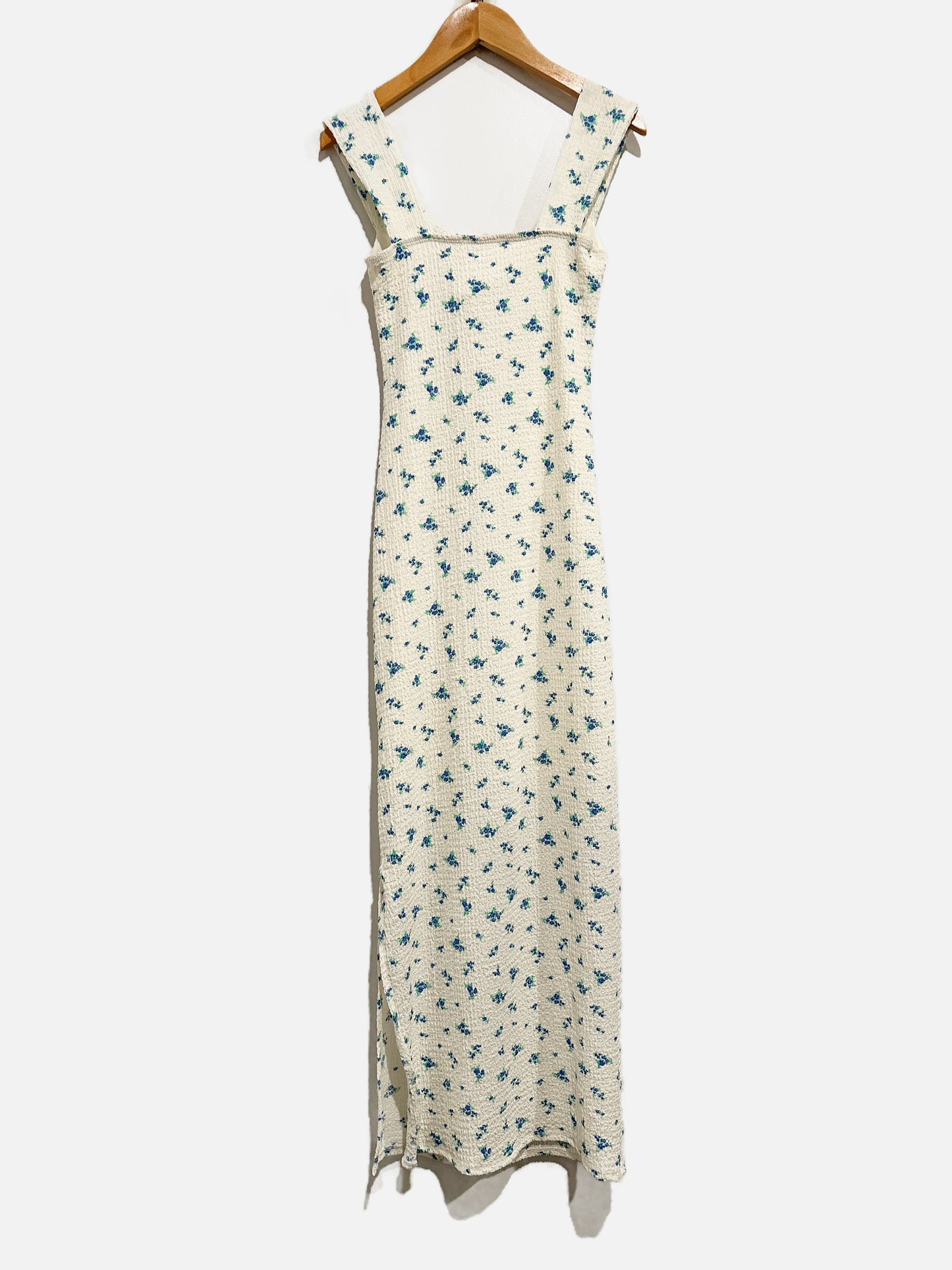 See You Monday White Floral Midi Dress - XS