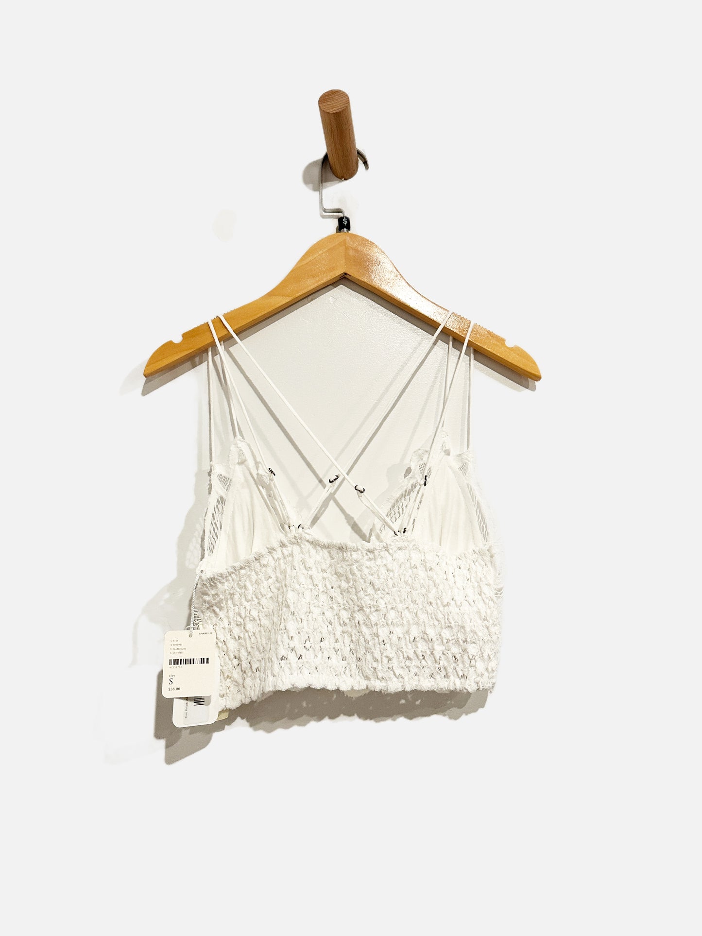 Free People Adella Bralette in White - Small