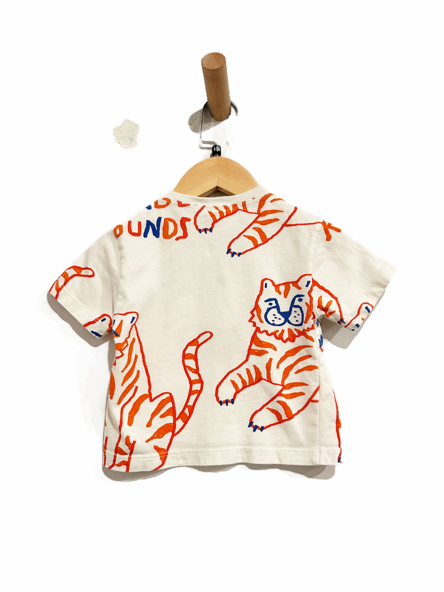 Zara White Tiger Graphic Tee - 9-12mo