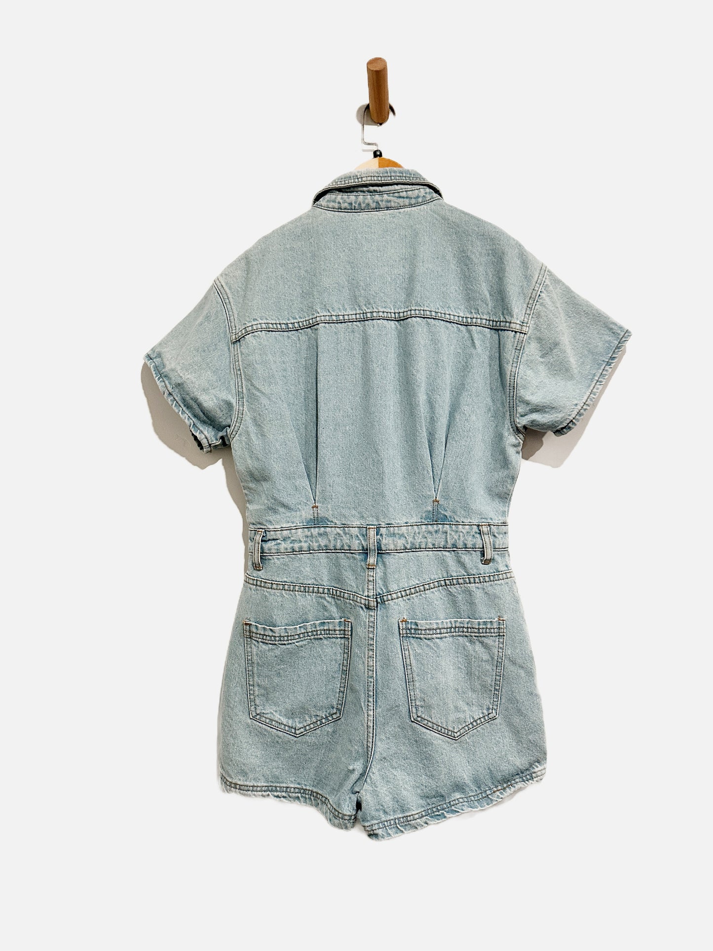 Le Lis Denim Romper - Medium