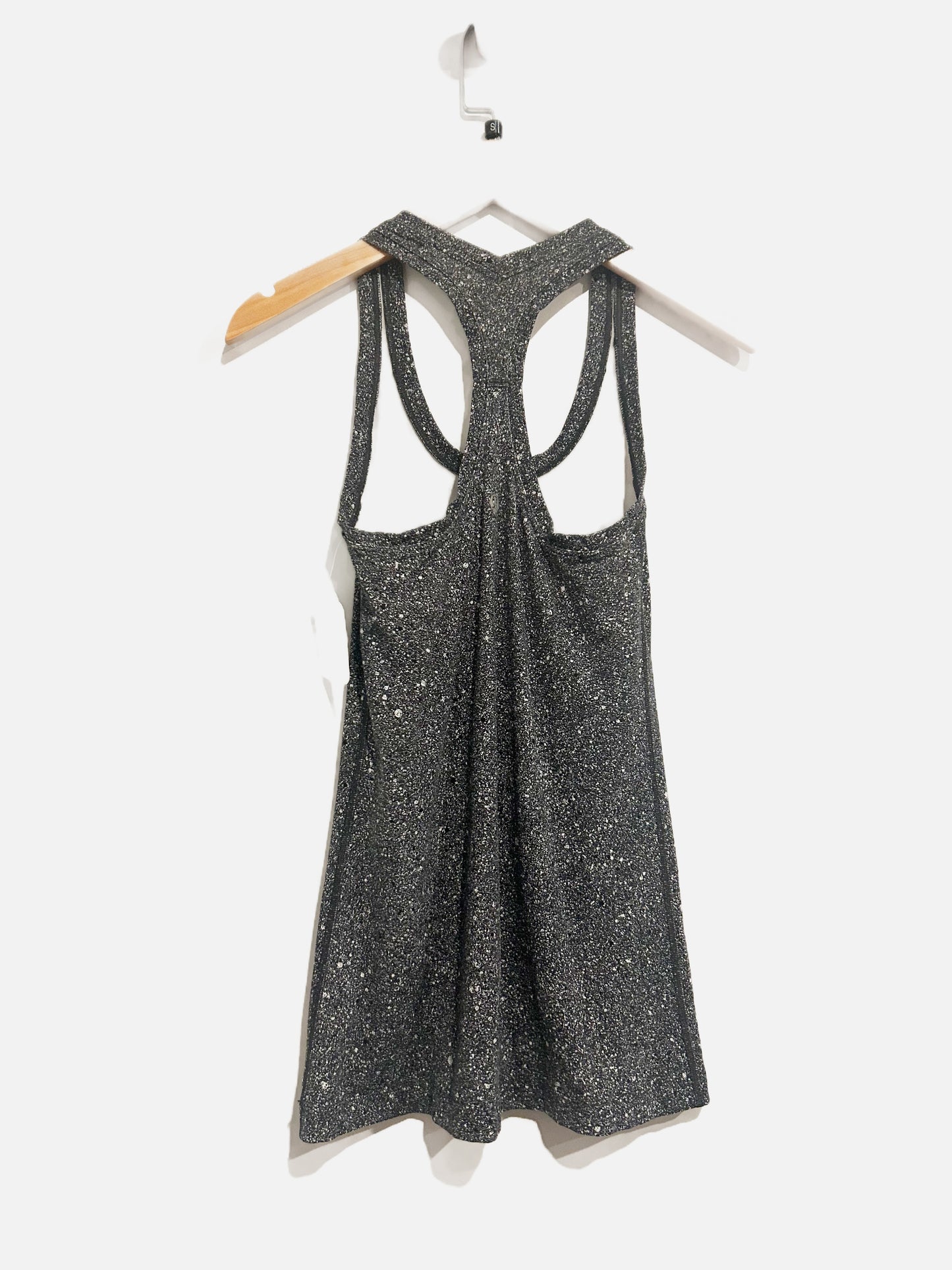 Lululemon Black Paint Splatter Racerback Tank