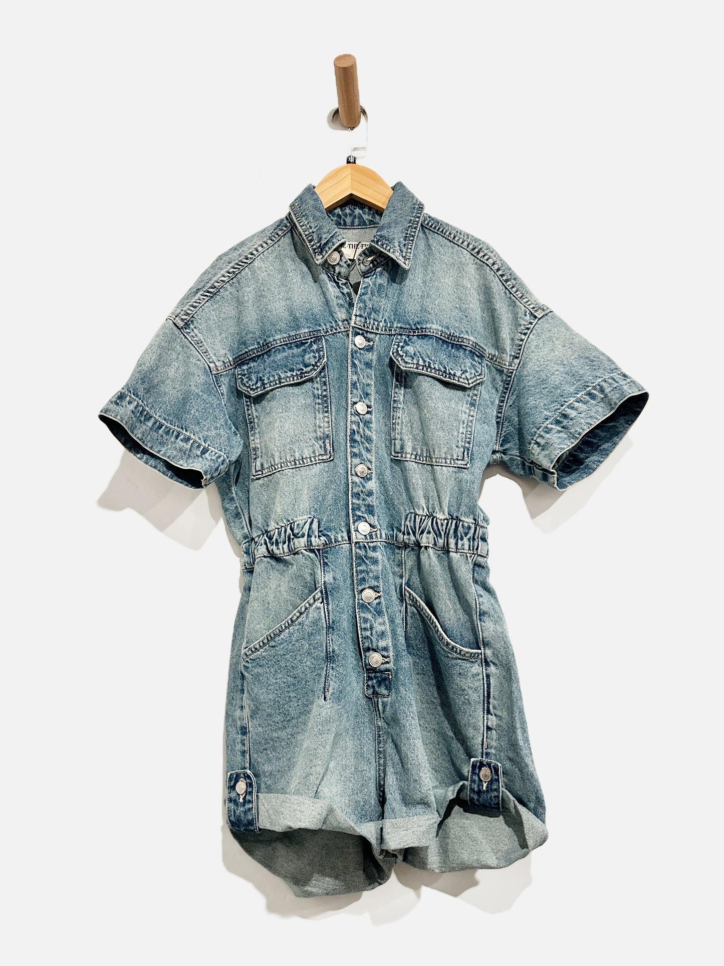Free People Marci Cuffed Shortalls