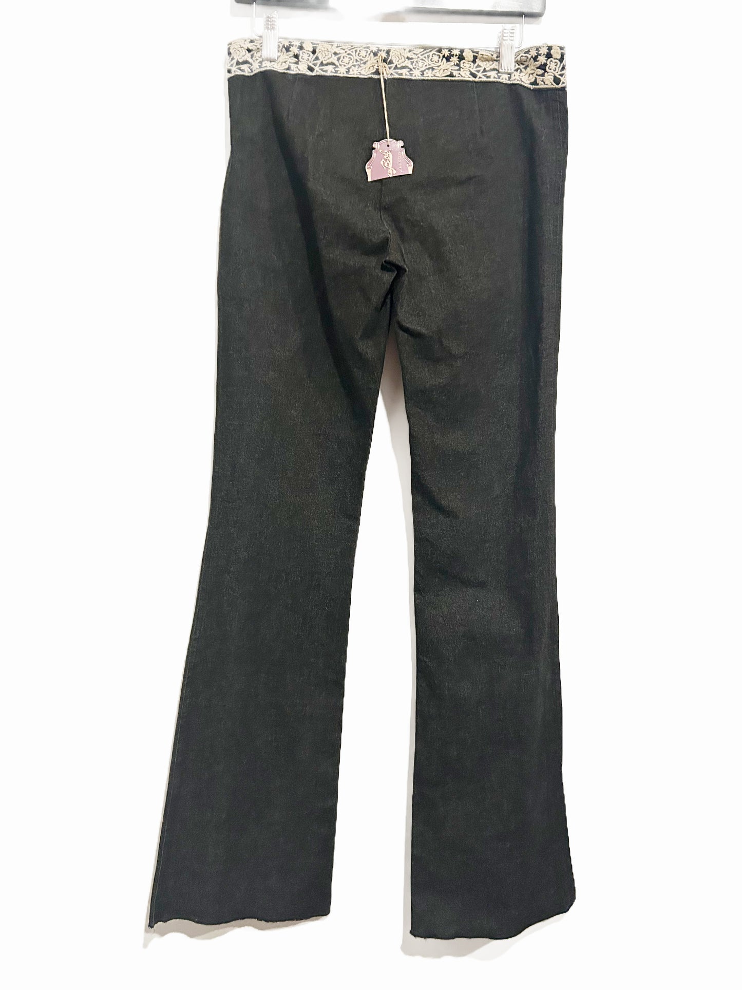 Hale Bob Low Rise Embroidered Pants
