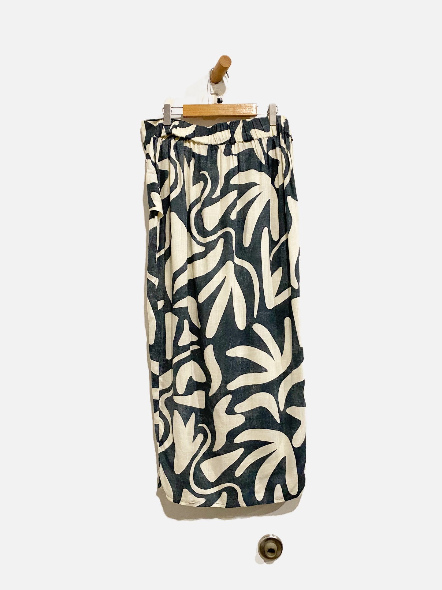O'Neill Blue and White Midi Skirt - Medium