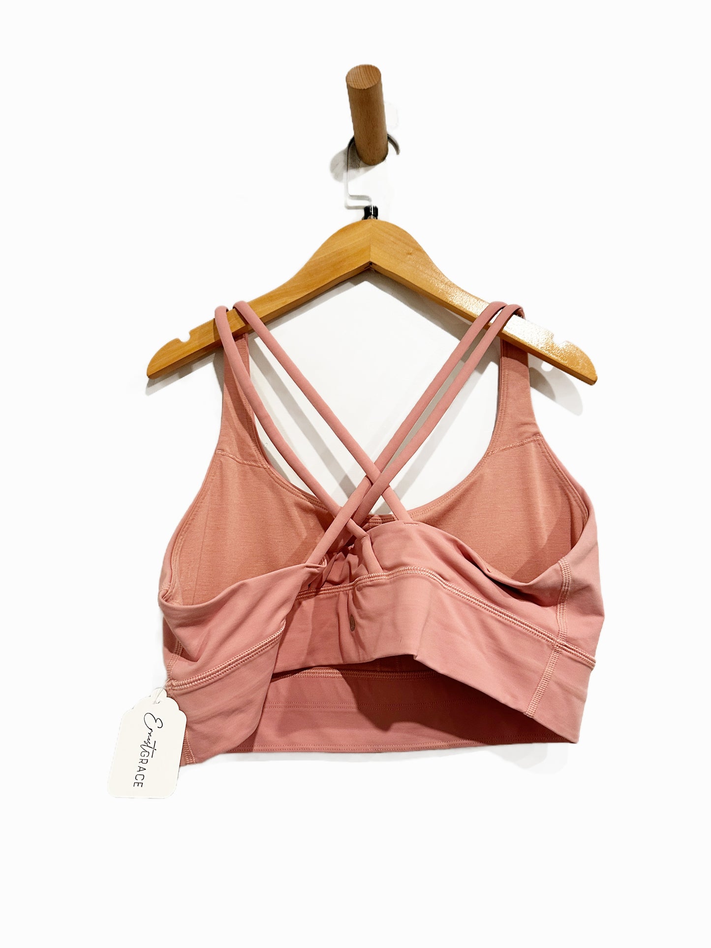 Lululemon Energy Bra Long Line in Peach Pink - 14