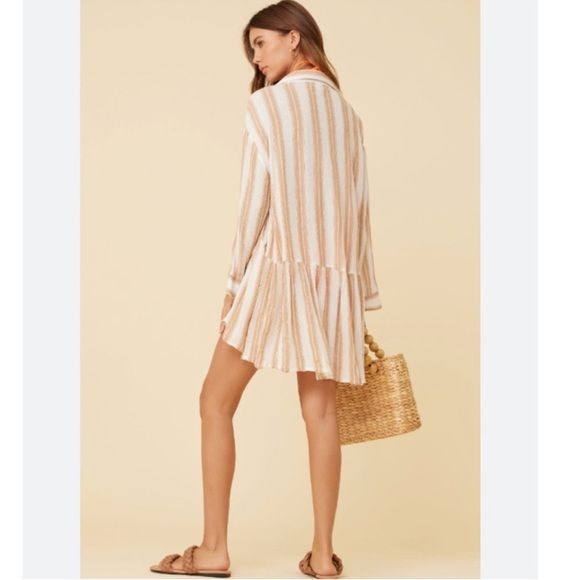 NWT Surf Gypsy Sandy Stripe Dress Size Small