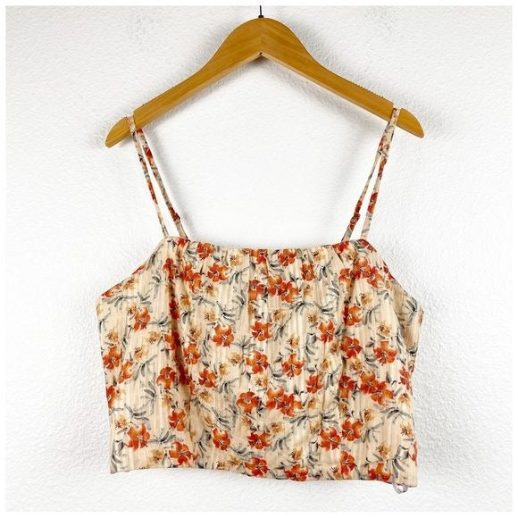 MinkPink NWT Zahari Floral Crop Top Size Medium