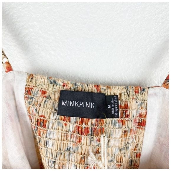 MinkPink NWT Zahari Floral Crop Top Size Medium