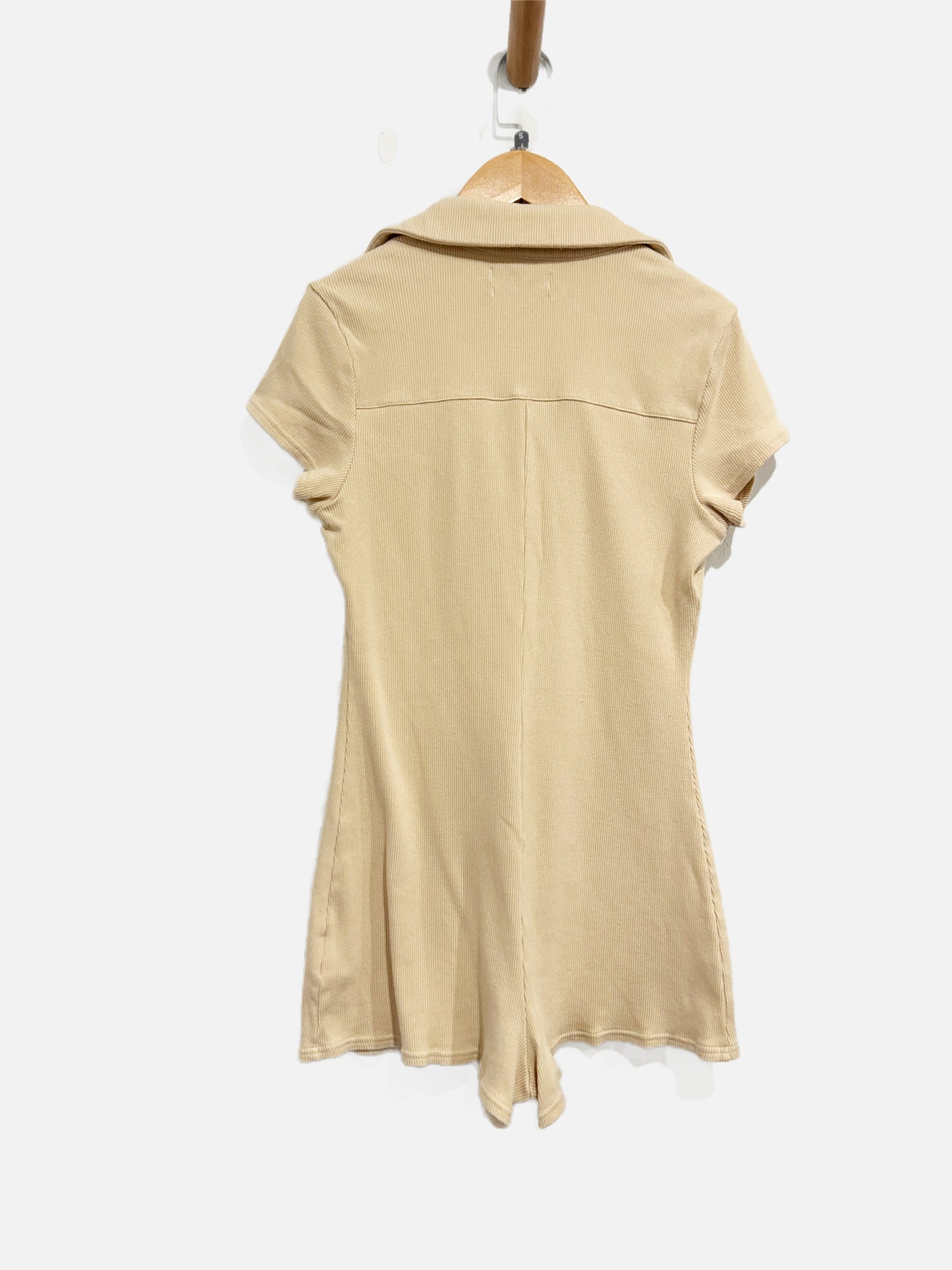 Urban Outfitters Cream Ribbed Romper - Small