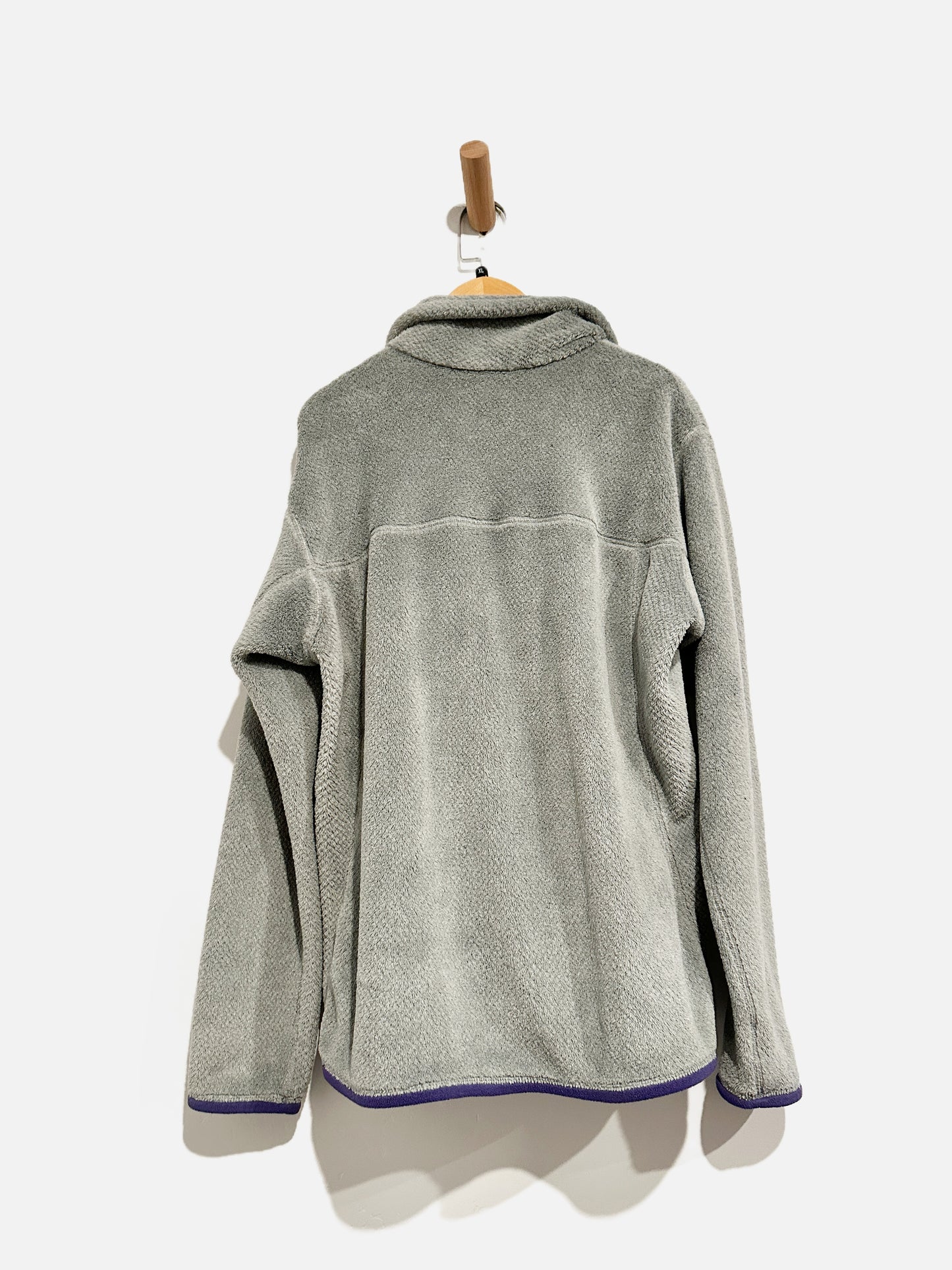 Patagonia Gray & Purple Fleece Pullover - XL