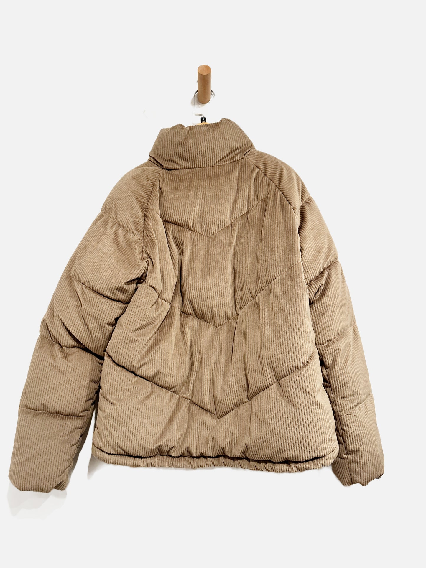 Vero Moda Brown Corduroy Puff Jacket - Medium