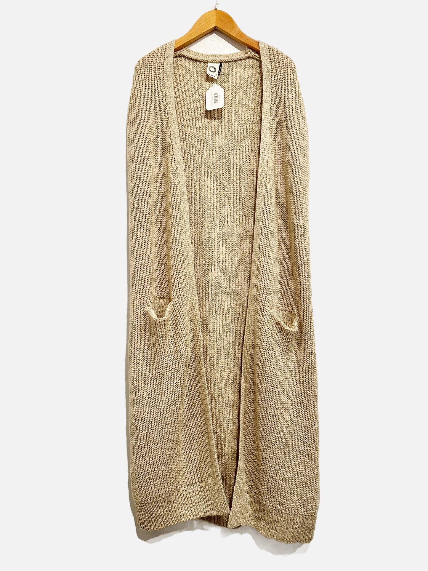 Anthropologie Akemi + Kin Beige Long Sleeveless Sweater Duster - 0/S