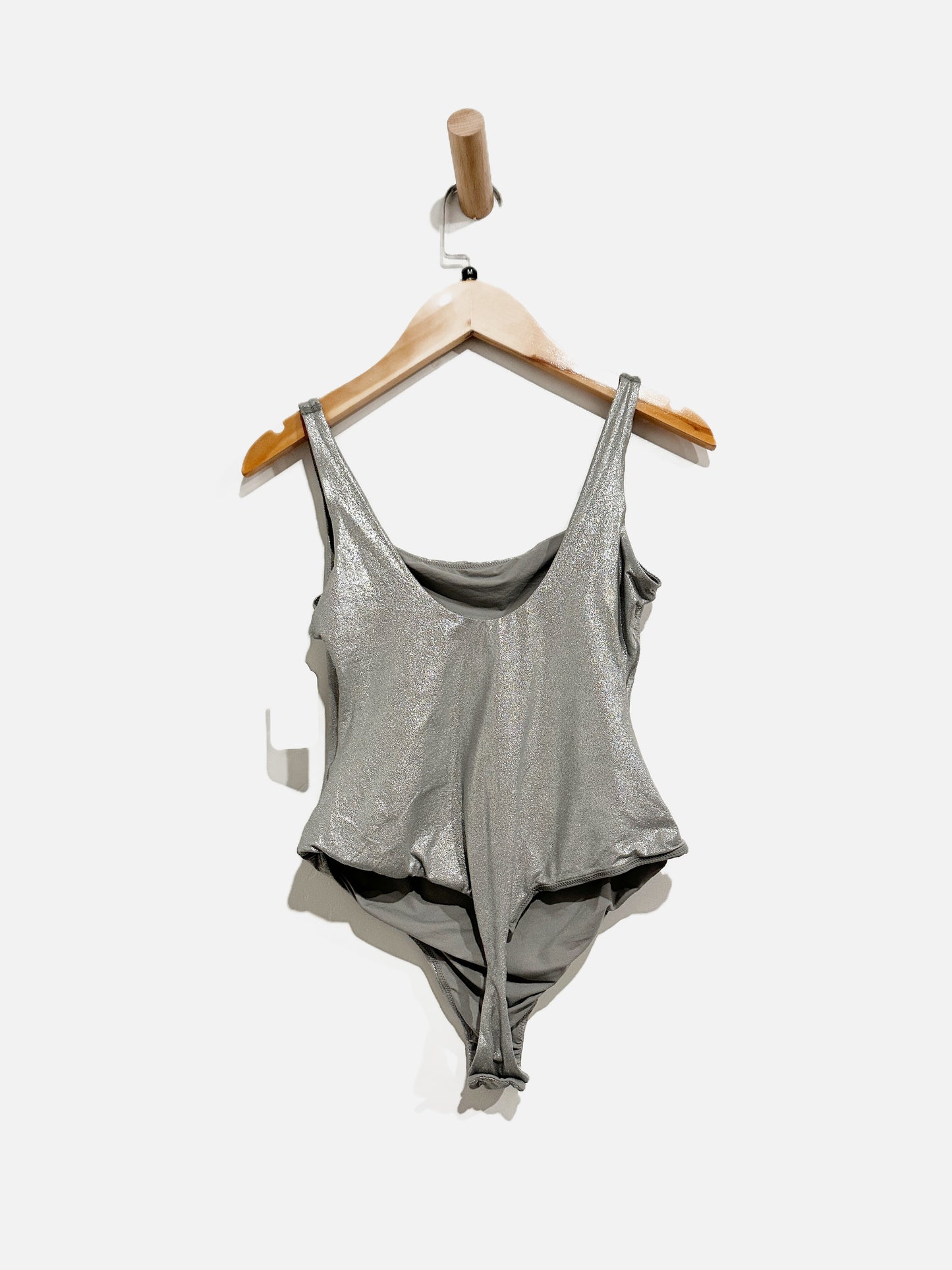 Skims Fits Everyone Silver Bodysuit - Medium