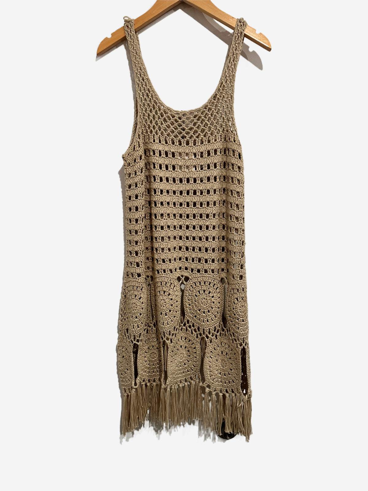 Venus Crochet Fringe Tank - Small