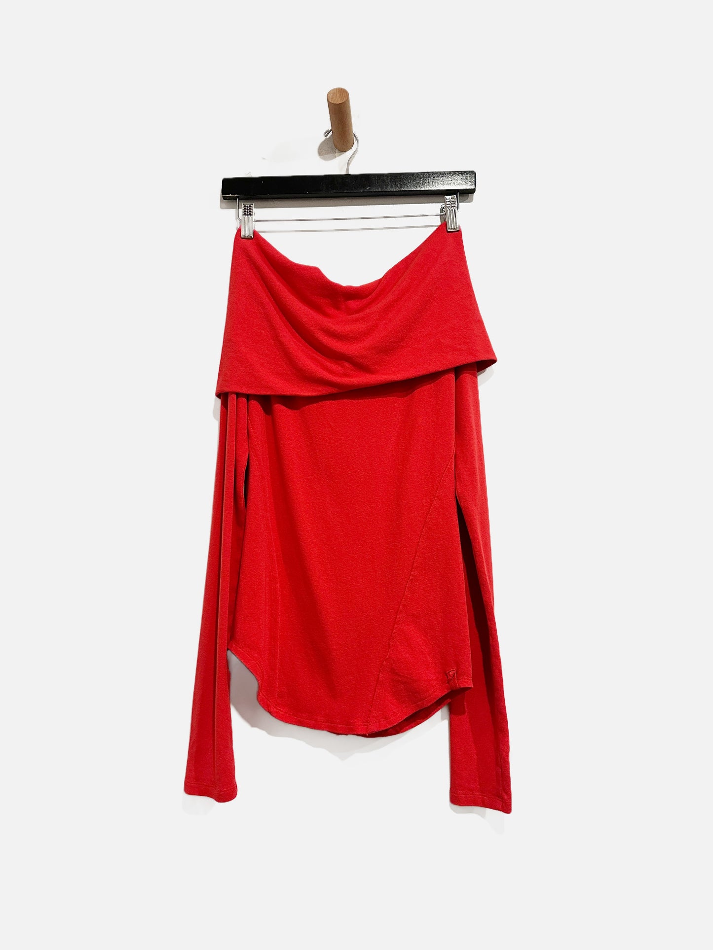 Free People Red OTS LS Top - Medium