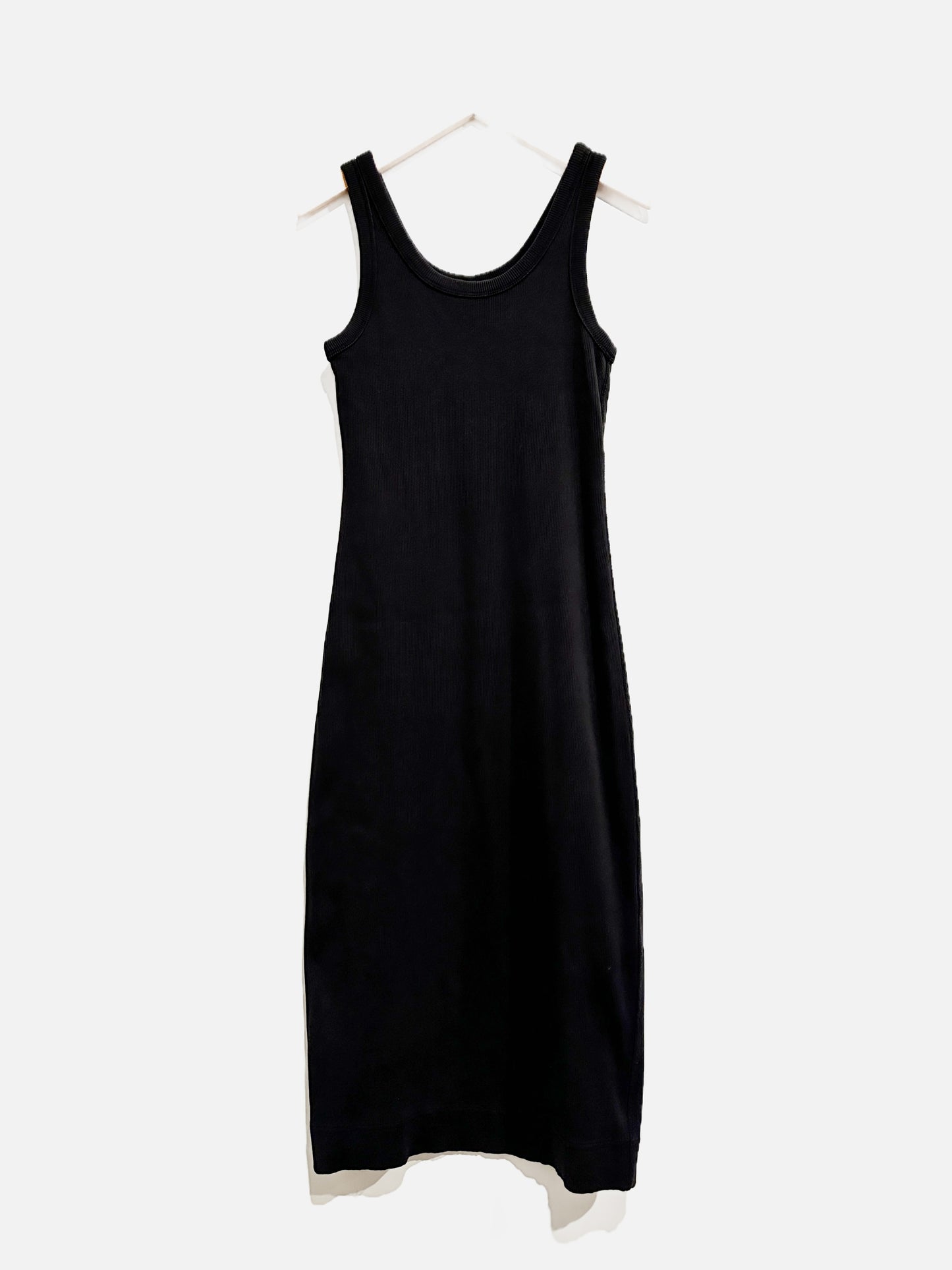 Everlane Black Ribbed Tank Dress - XS