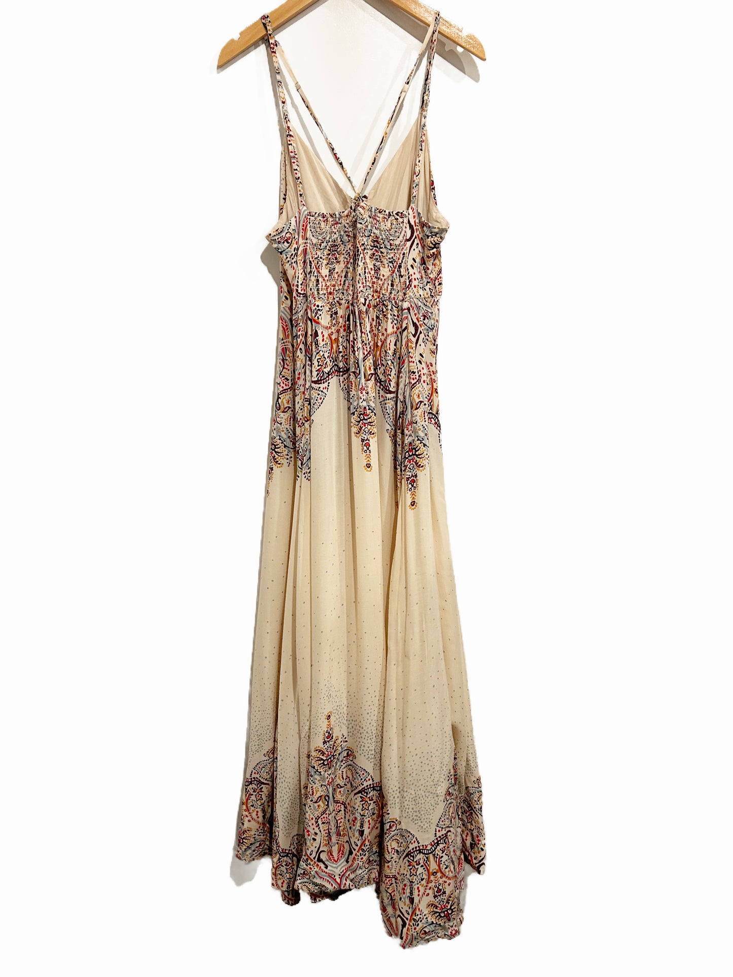 Free People Be My Baby Maxi Dress in Ivory Combo - Medium
