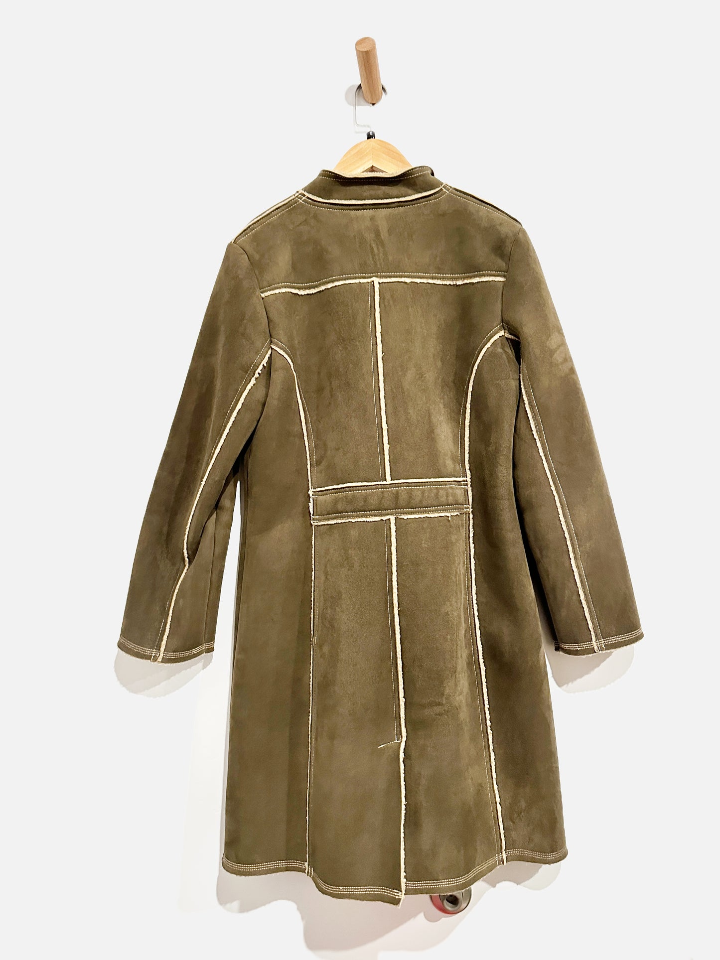 Boden Green Sherpa Lined Coat