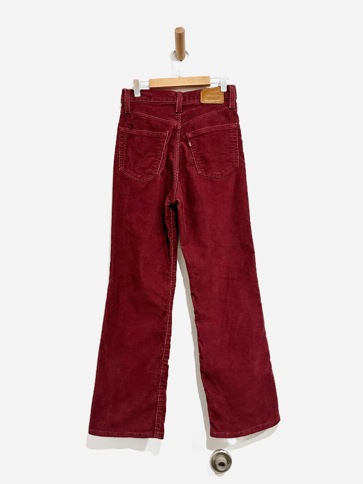 Levi’s Maroon Ribcage Crop Boot - 25