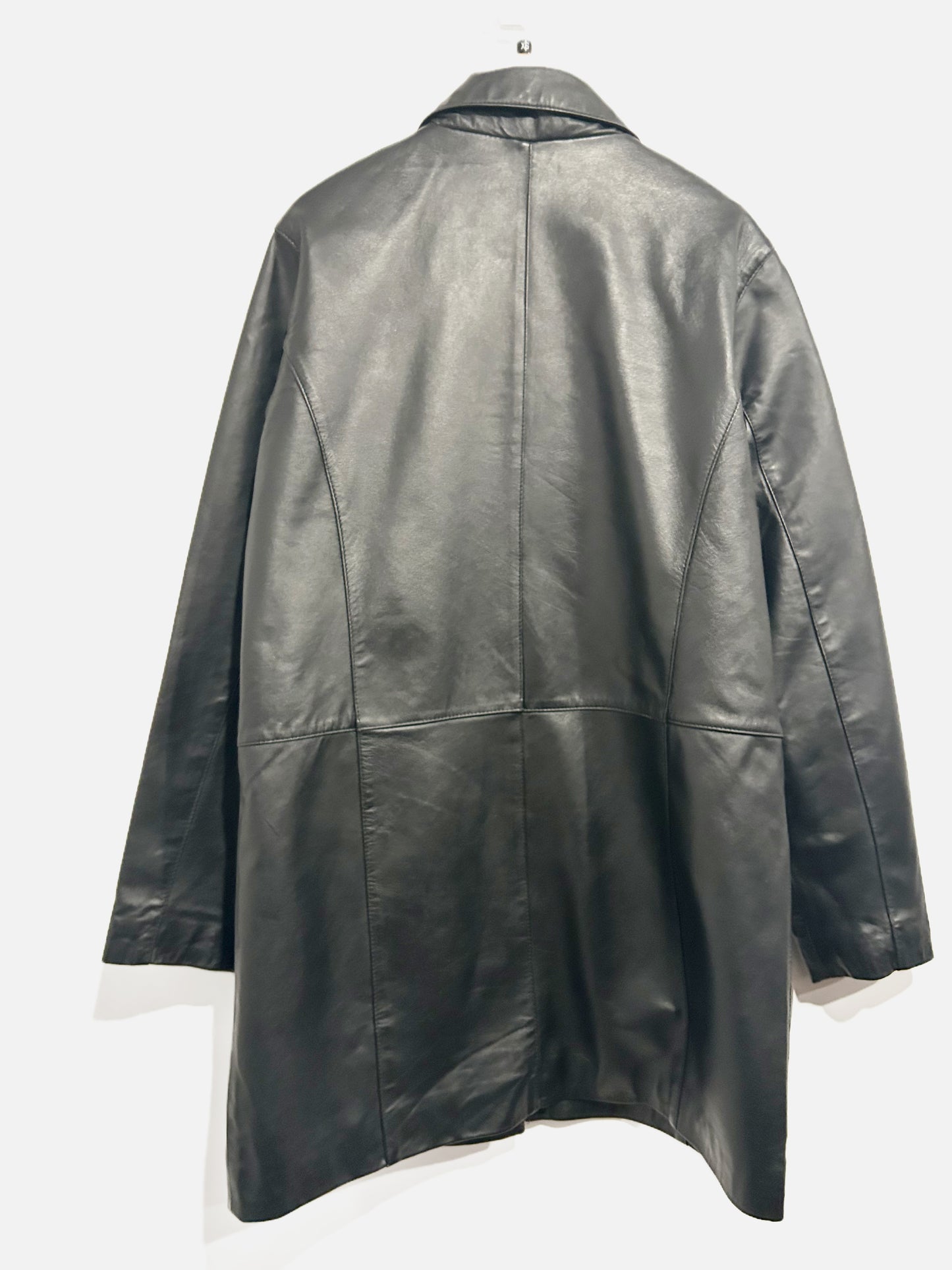Coldwater Creek Black Leather Coat - XS