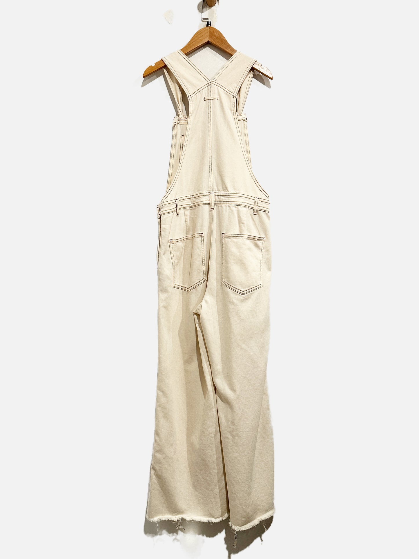 Aerie Cream Overalls -Small