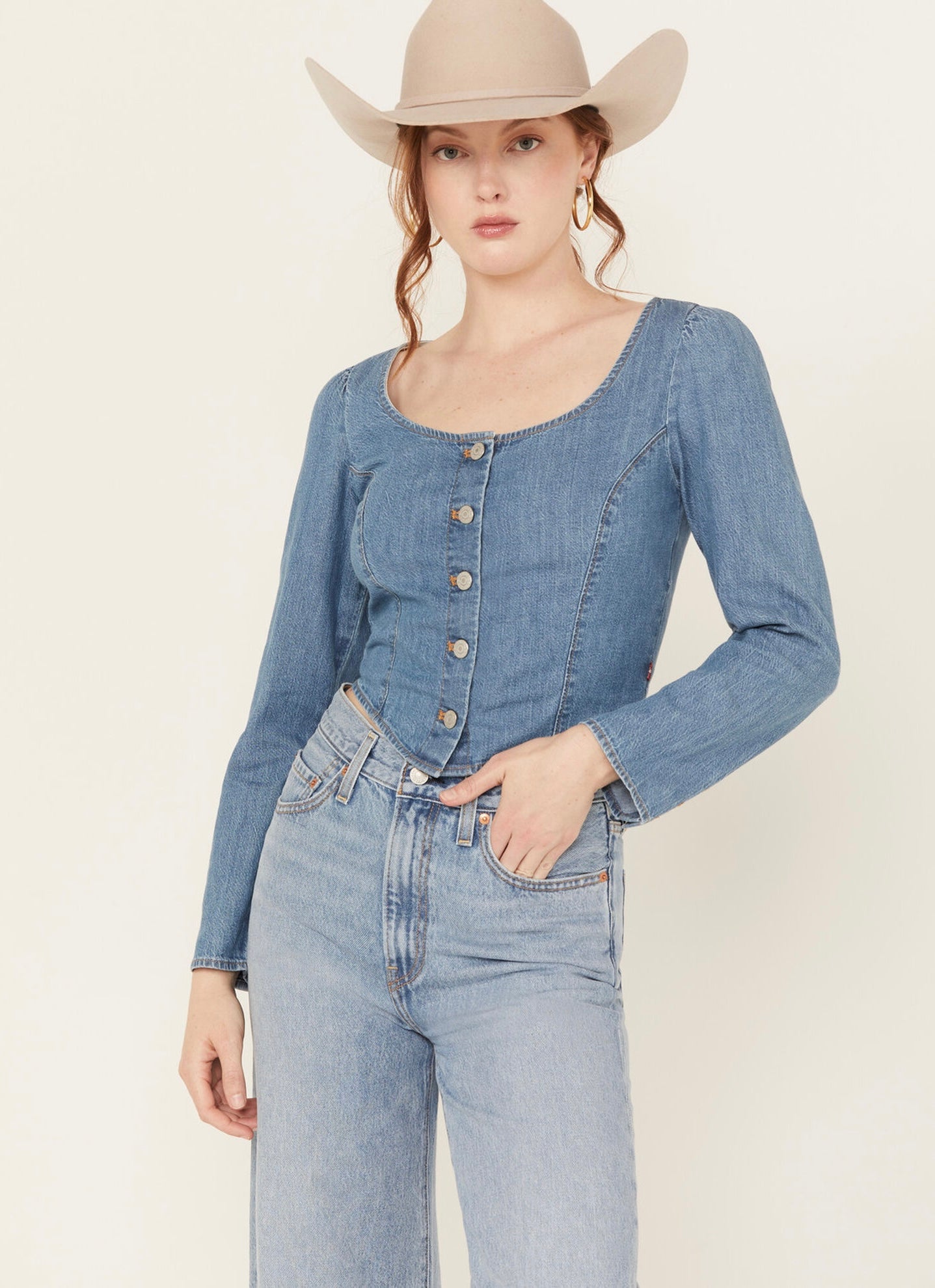 Levi’s Denim Button Down Top - Medium