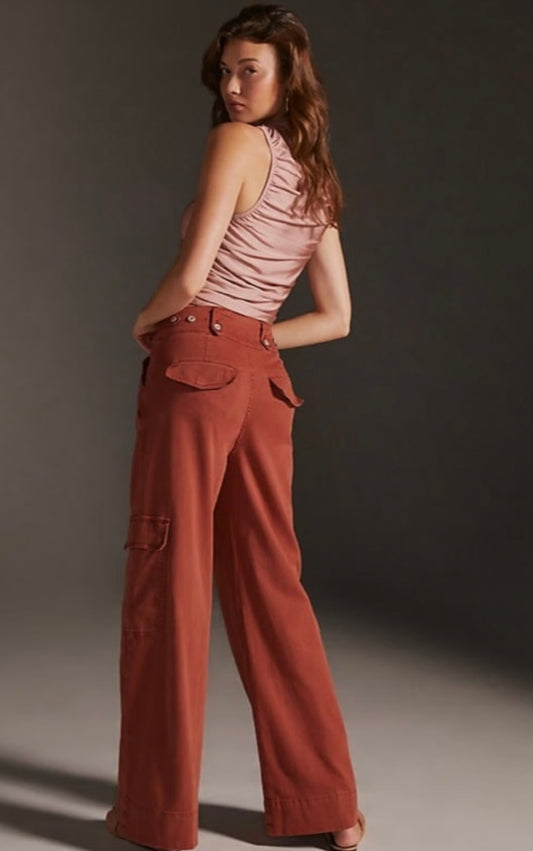Anthropologie Pilcro High and Wide Stretch Pants - 24T