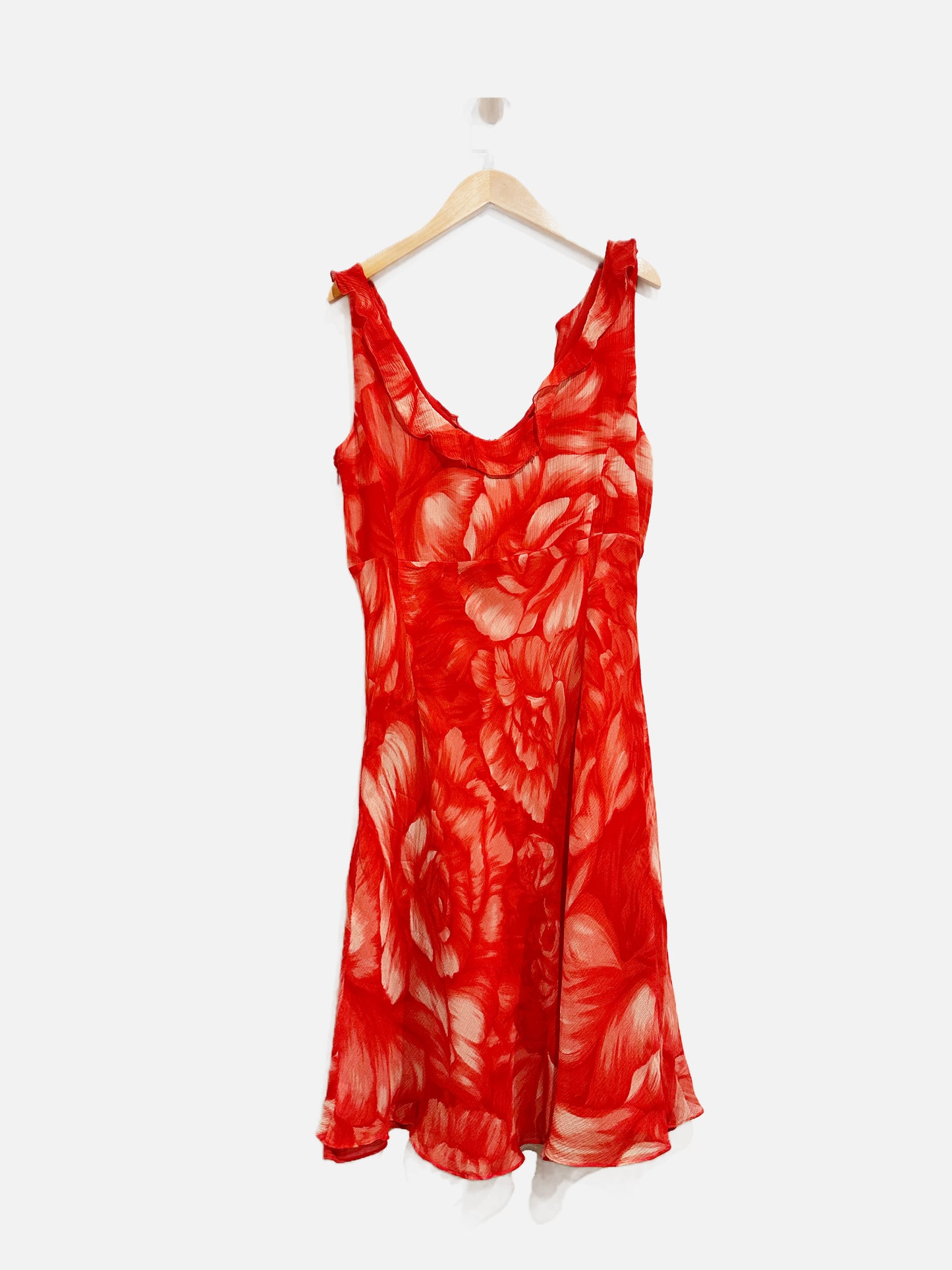 Ann Taylor Pink Floral Silk Dress - 8