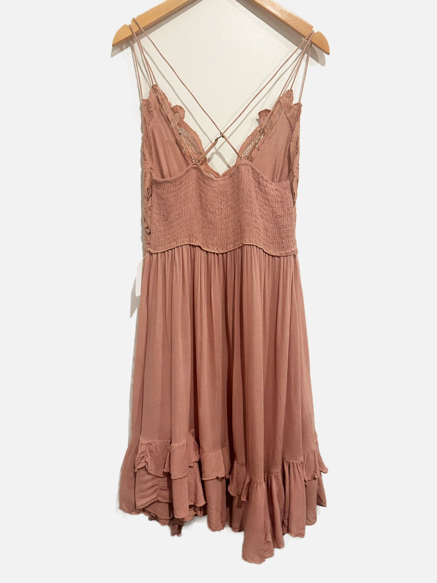 Free People Adella Slip Dress in Rose - Medium