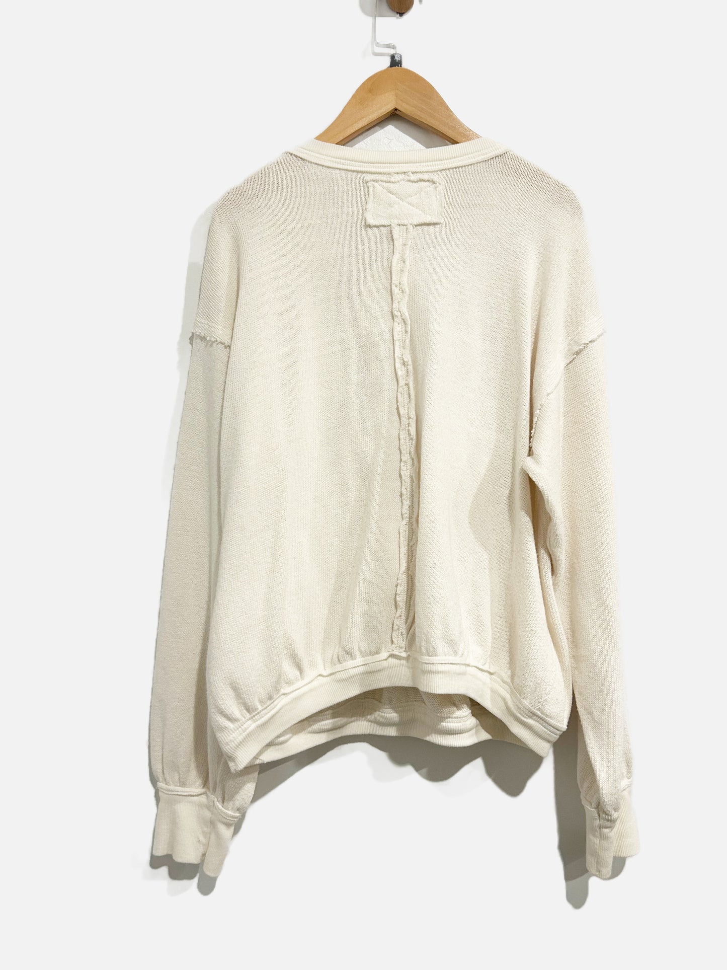 Free People Cream Wrap Sweater - XS