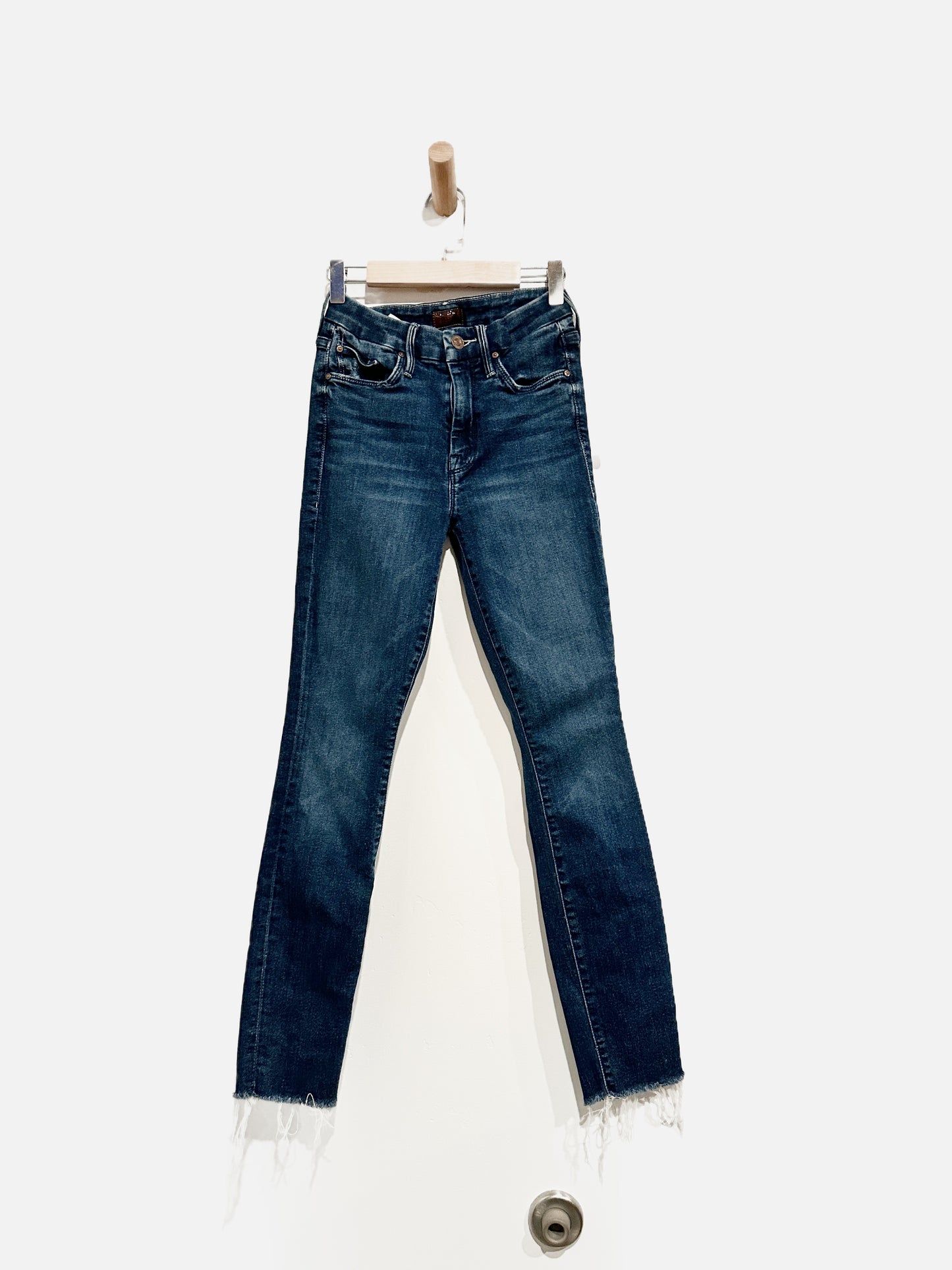 Mother the Looker Ankle Fray in Invitation Only Jeans - 23