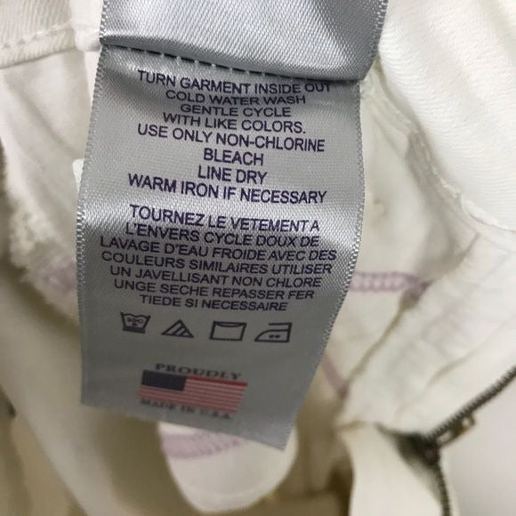 NYDJ NWT Marilyn Straight Jeans in Optic White Size 0P