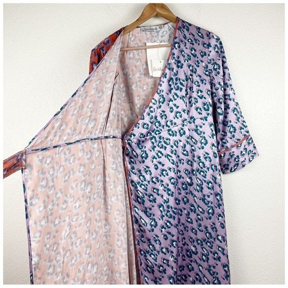 Rachel Antonoff Willow Wrap Dress in Leopard Size XS