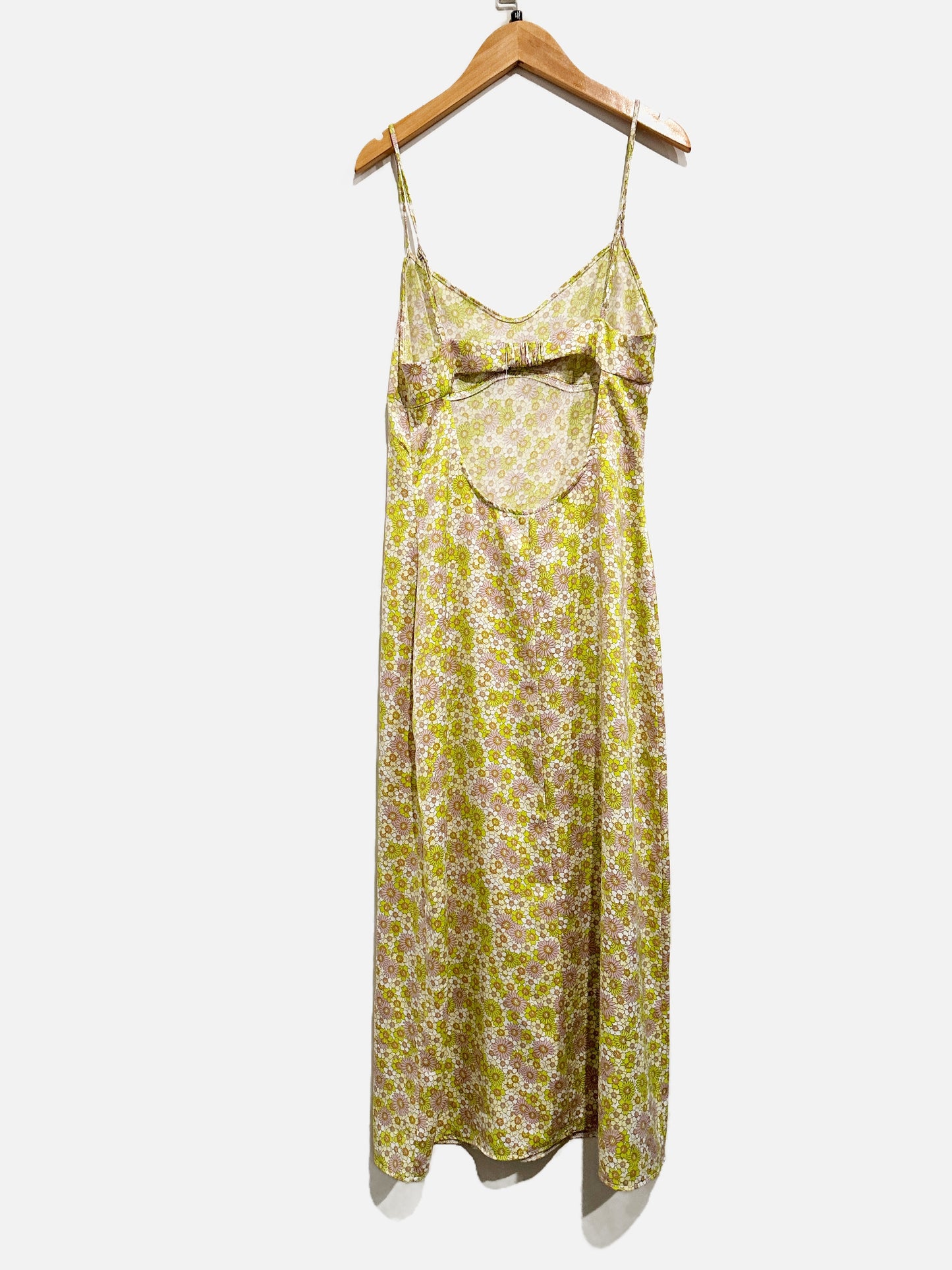 Zara Green Floral Midi Dress - Medium