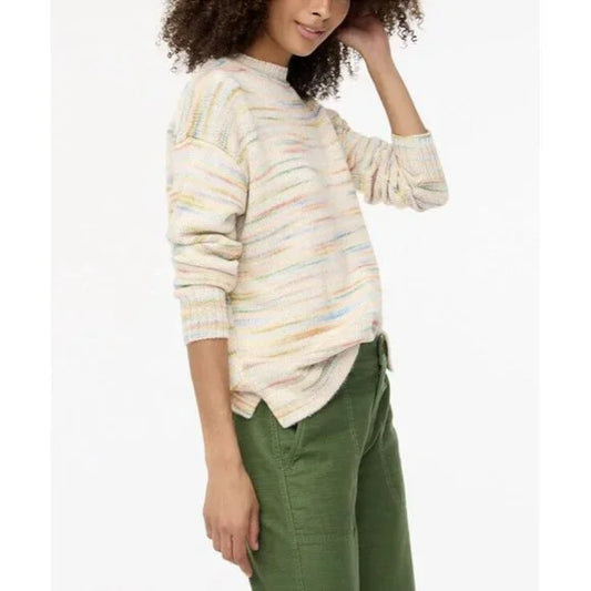 J Crew Rainbow Stripe Sweater - Large