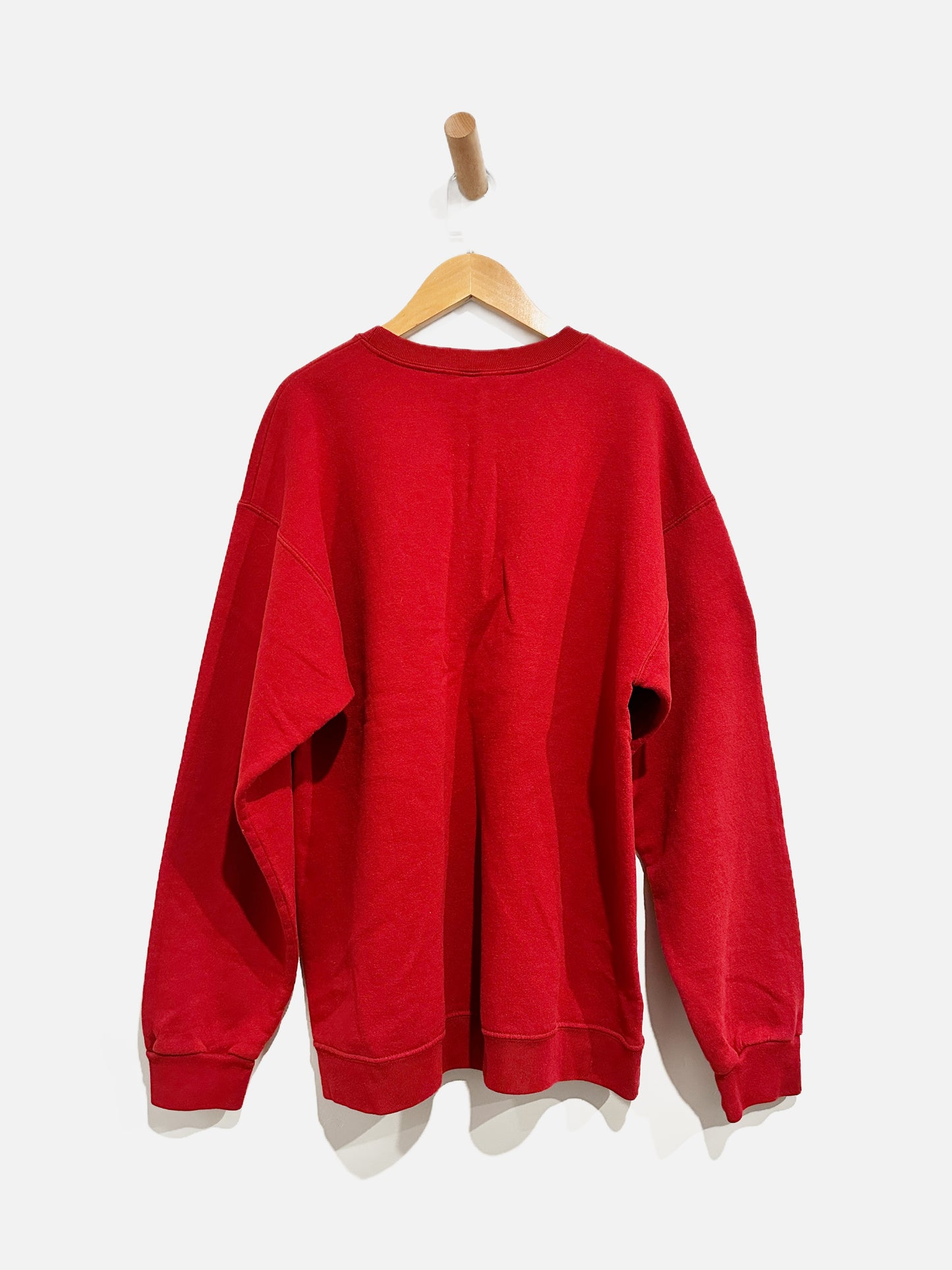 Hanes Red Vintage Snowflake Sweatshirt - Medium