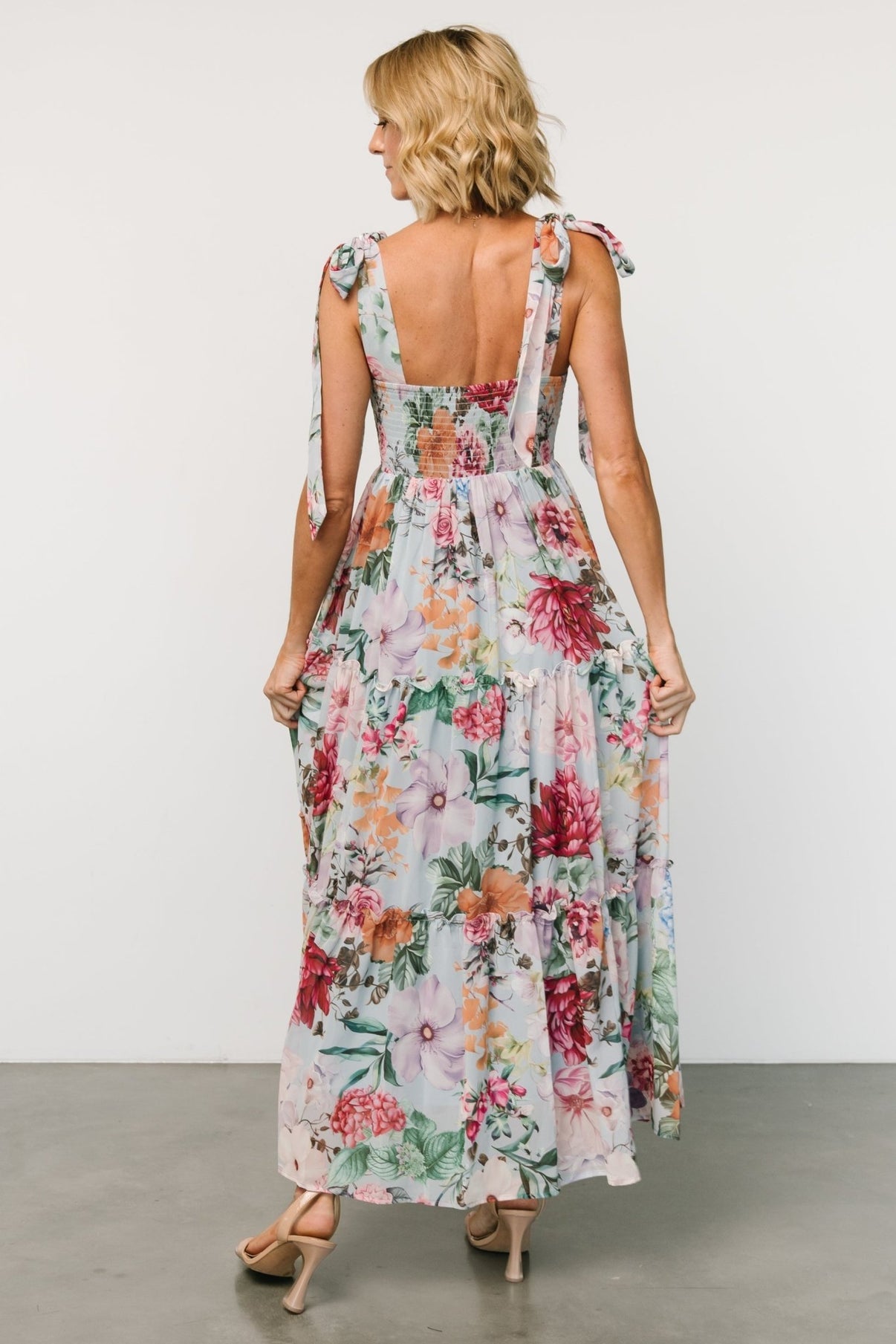 Baltic Born Blue Floral Maxi Dress - Large