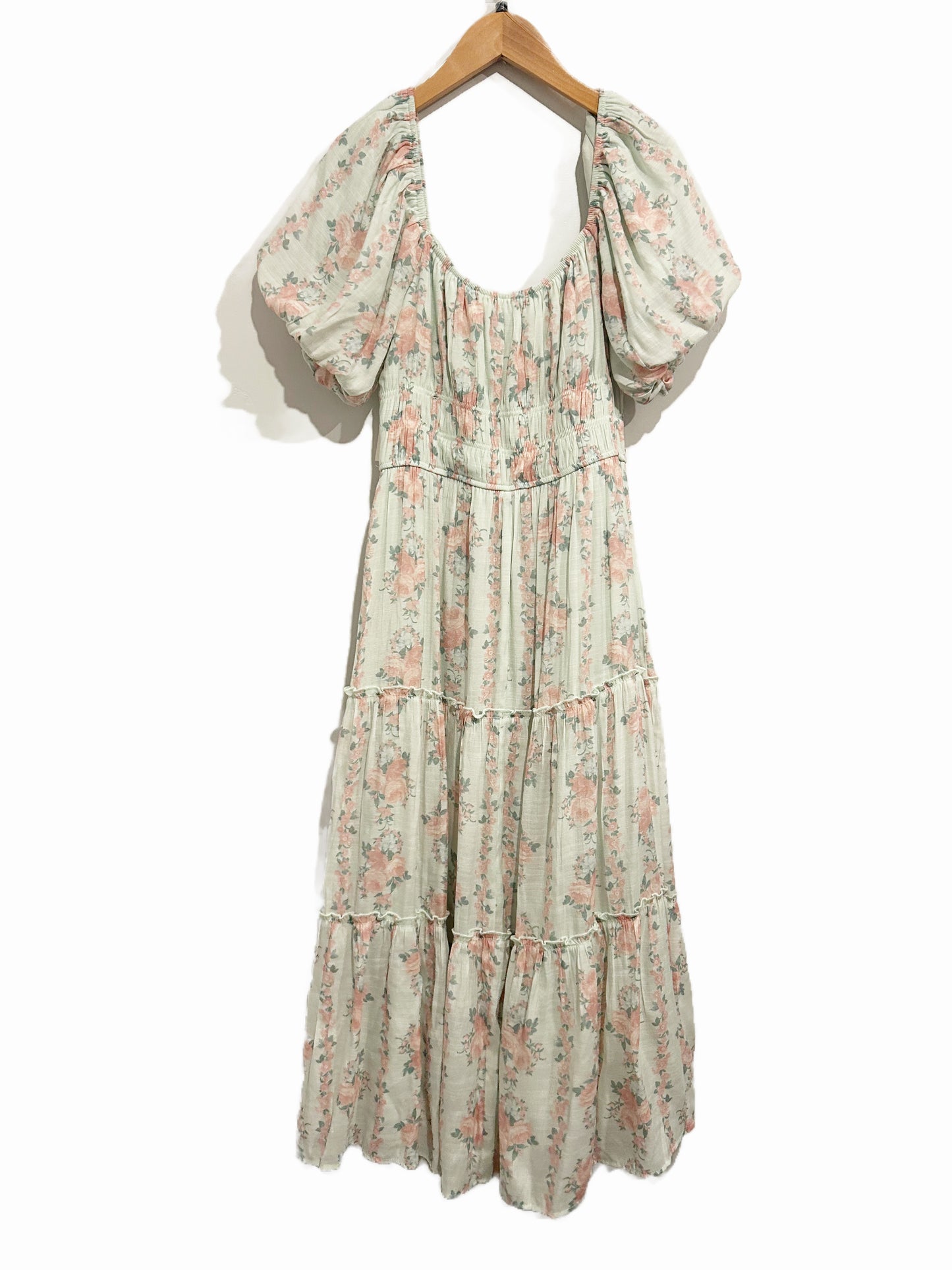 Trixxi Green Floral Maxi Dress - Small