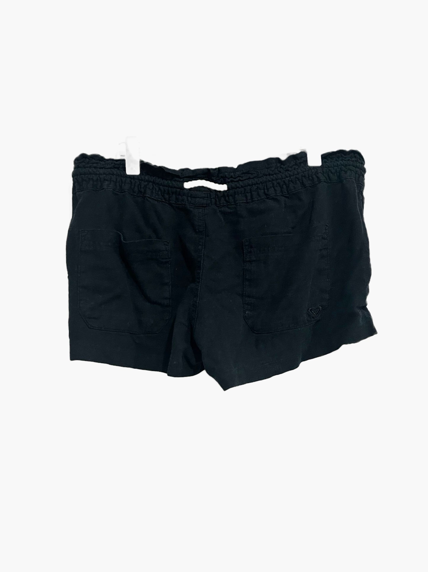 Roxy Oceanside Linen Beach Short in Black - Medium