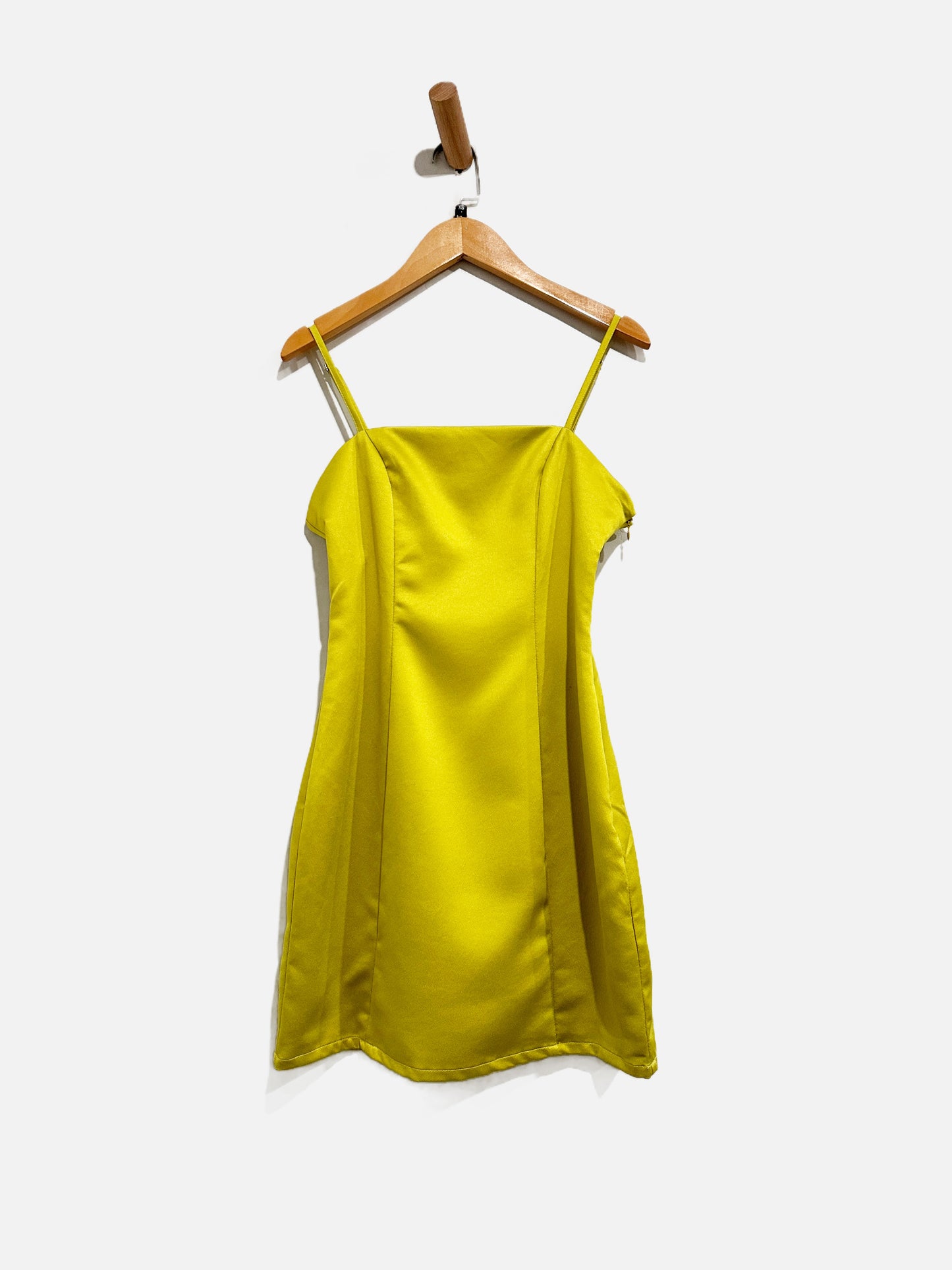 Superdown Sarah Mini Dress in Chartreuse - XS