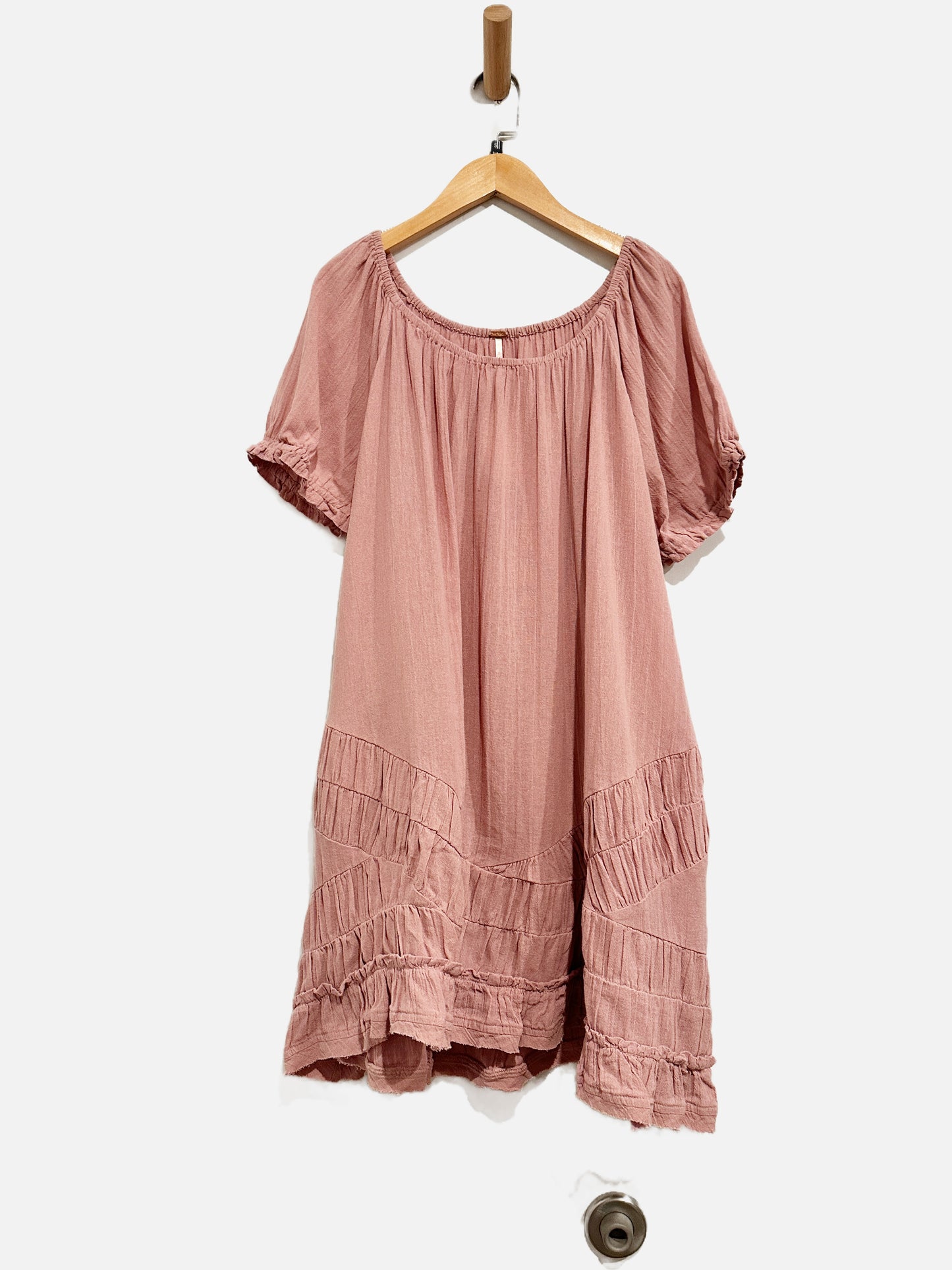 Free People So Scenic Gauzy Dress in Mauve - Small