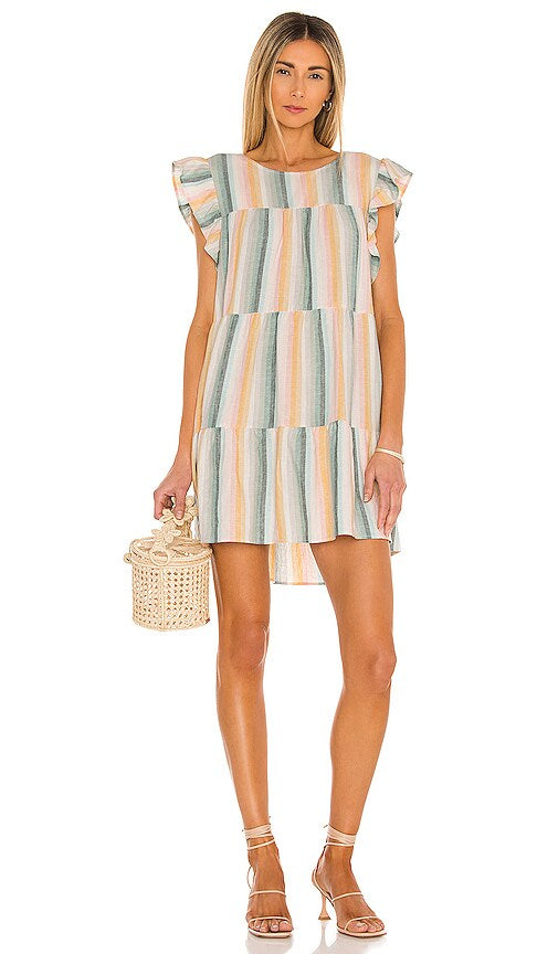 Show Me Your Mumu Daydream Colorful Stripe Mini Dress - XS