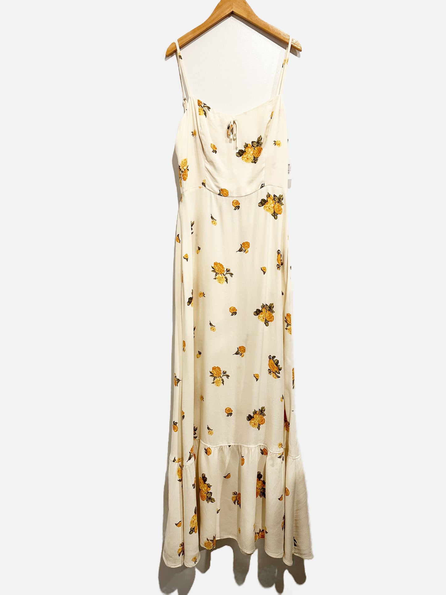 Reformation Prairie Cream Floral Midi Dress - 4